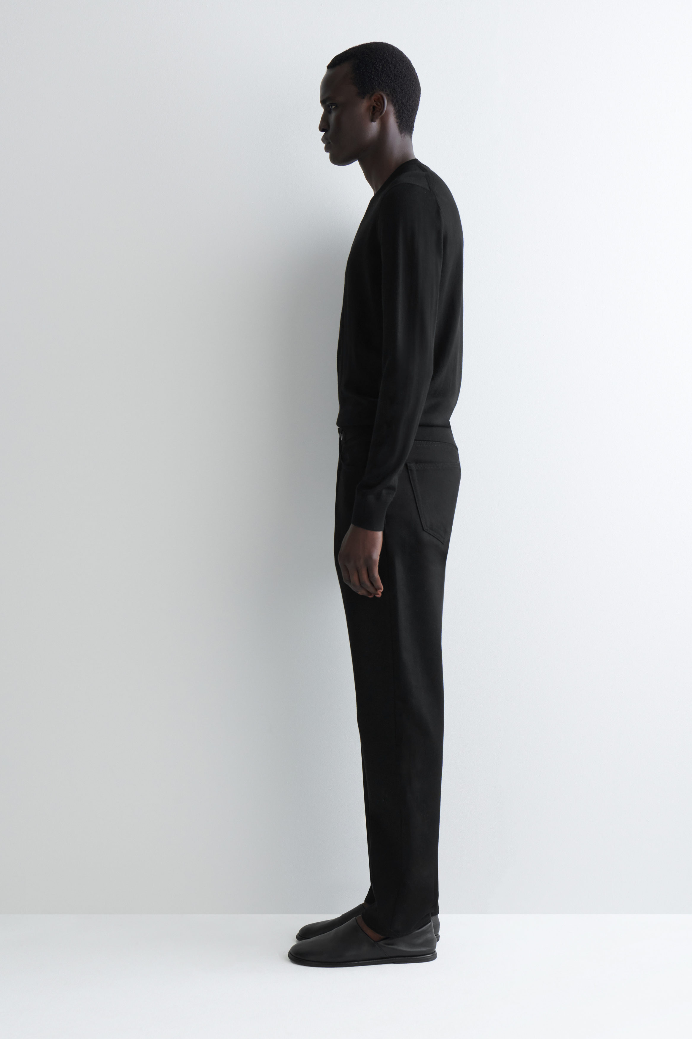 ENNOY MERINO WOOL SWEATER BLACK S エンノイ MERINO WOOL SWEATER (BLACK) ennoy ブラック