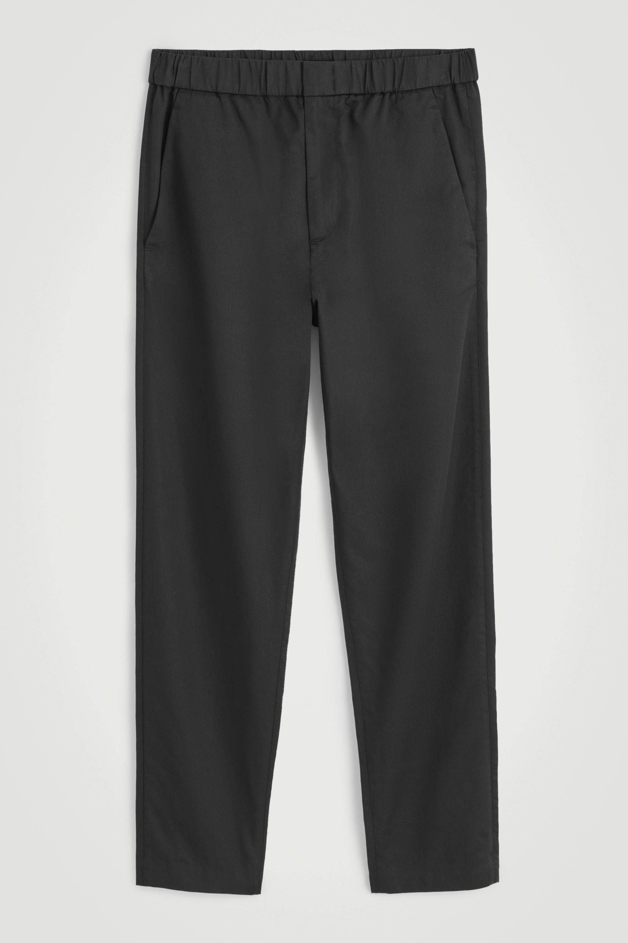 [Burmula] / ☆ CURVED TWILL PANTS / BLACK TWILL TAPERED PANTS - BLACK | COS
