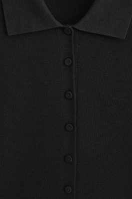 SEAMLESS MERINO WOOL SHIRT — BLACK 7
