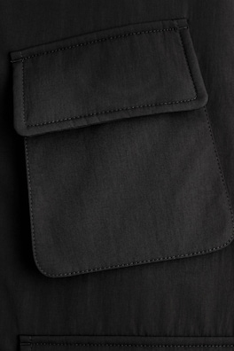 PADDED NYLON UTILITY JACKET — BLACK 6