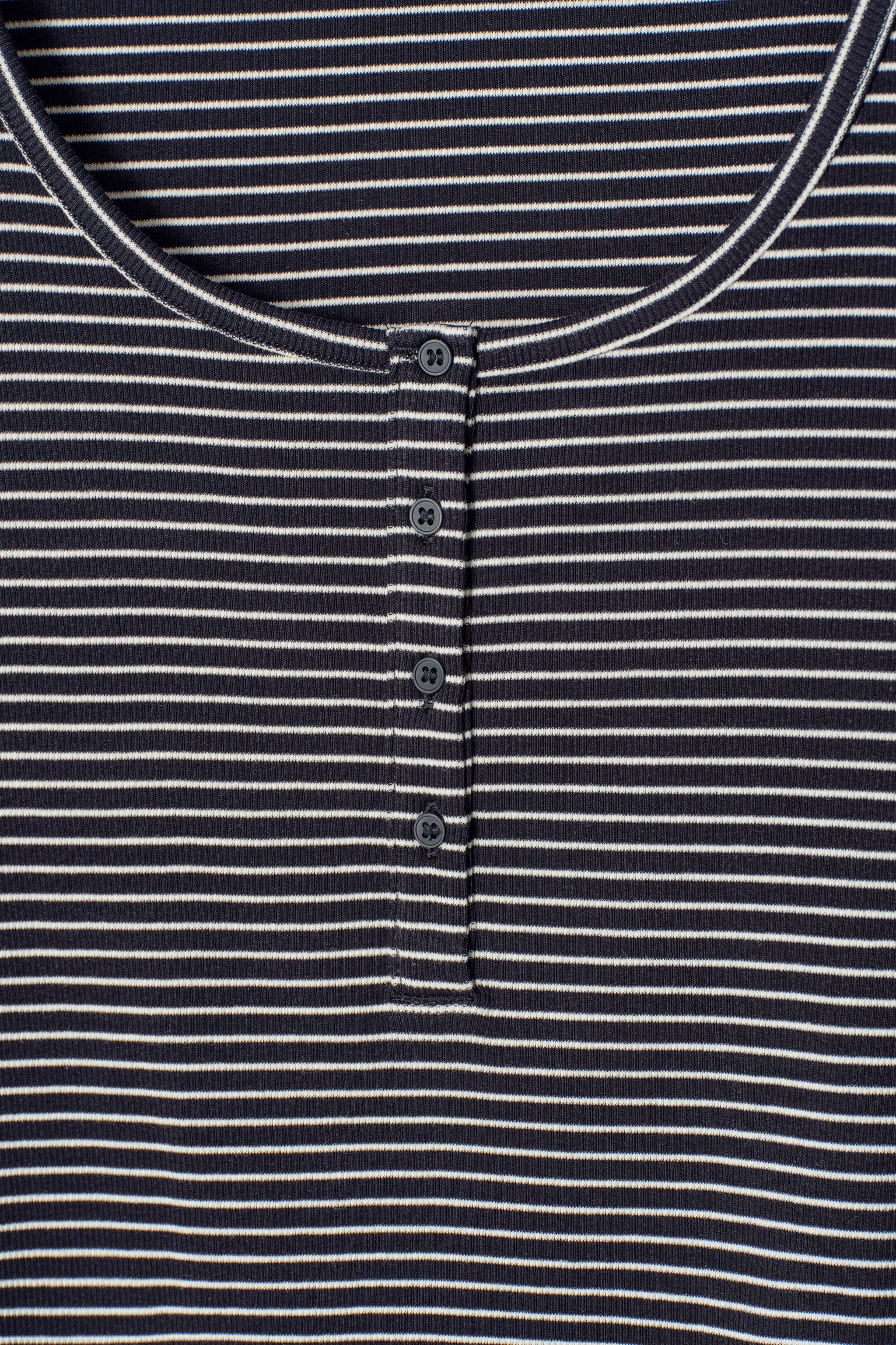 T-SHIRT HENLEY A COSTE - BLU NAVY / RIGHE/ROSA CHIARO - 4