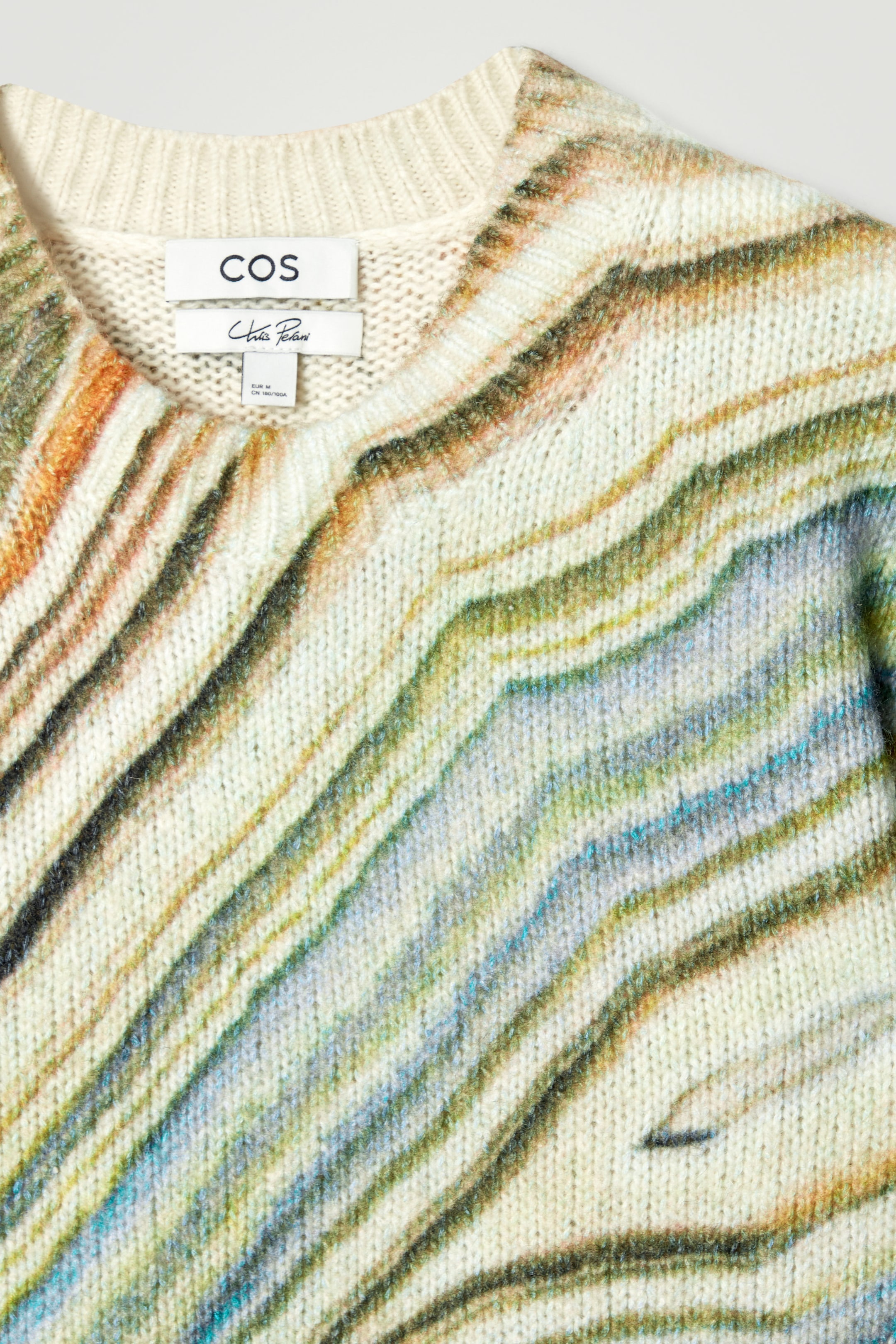 PRINTED ALPACA-BLEND SWEATER