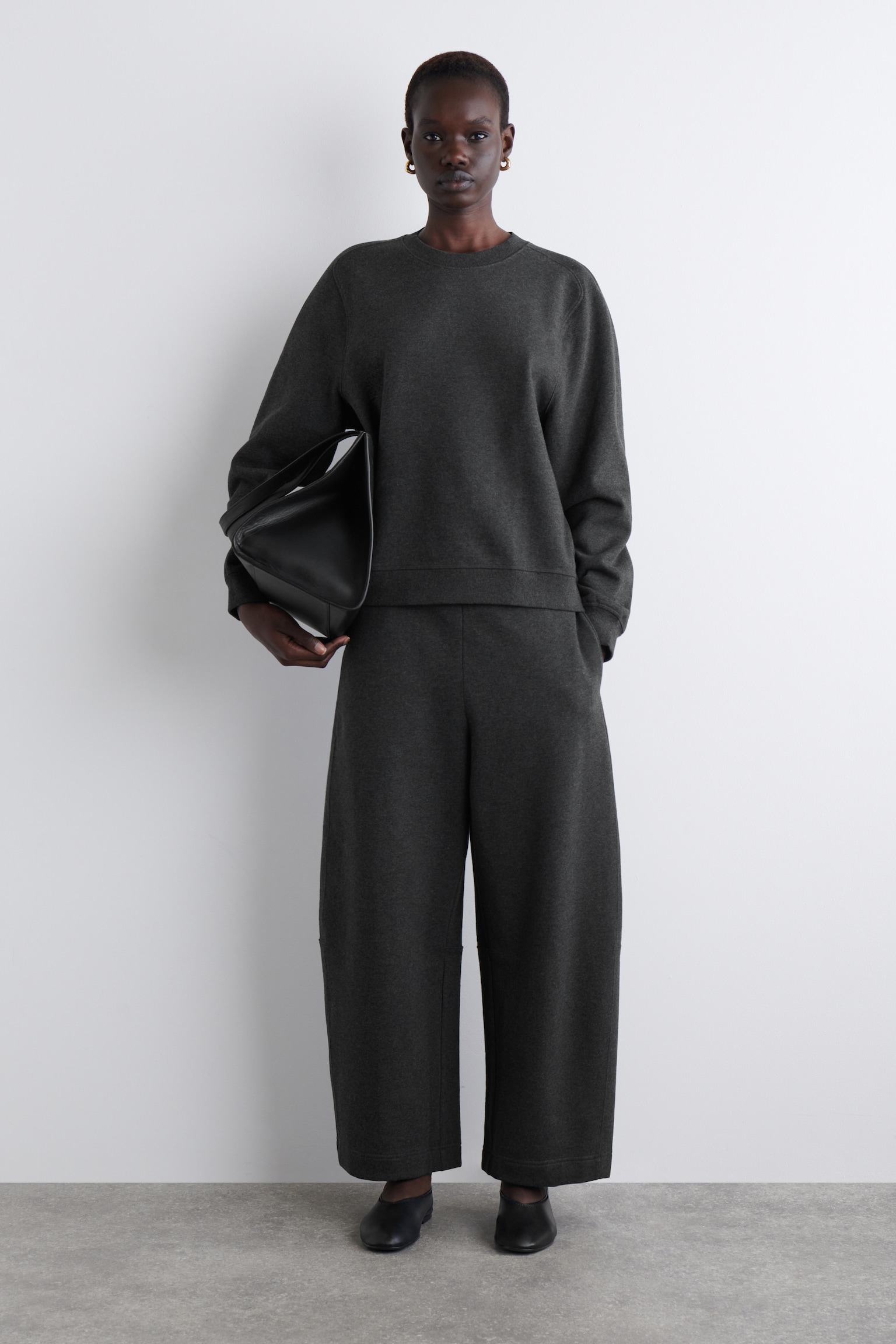 COTTON SWEATSHIRT - DARK-GREY MÉLANGE - 7