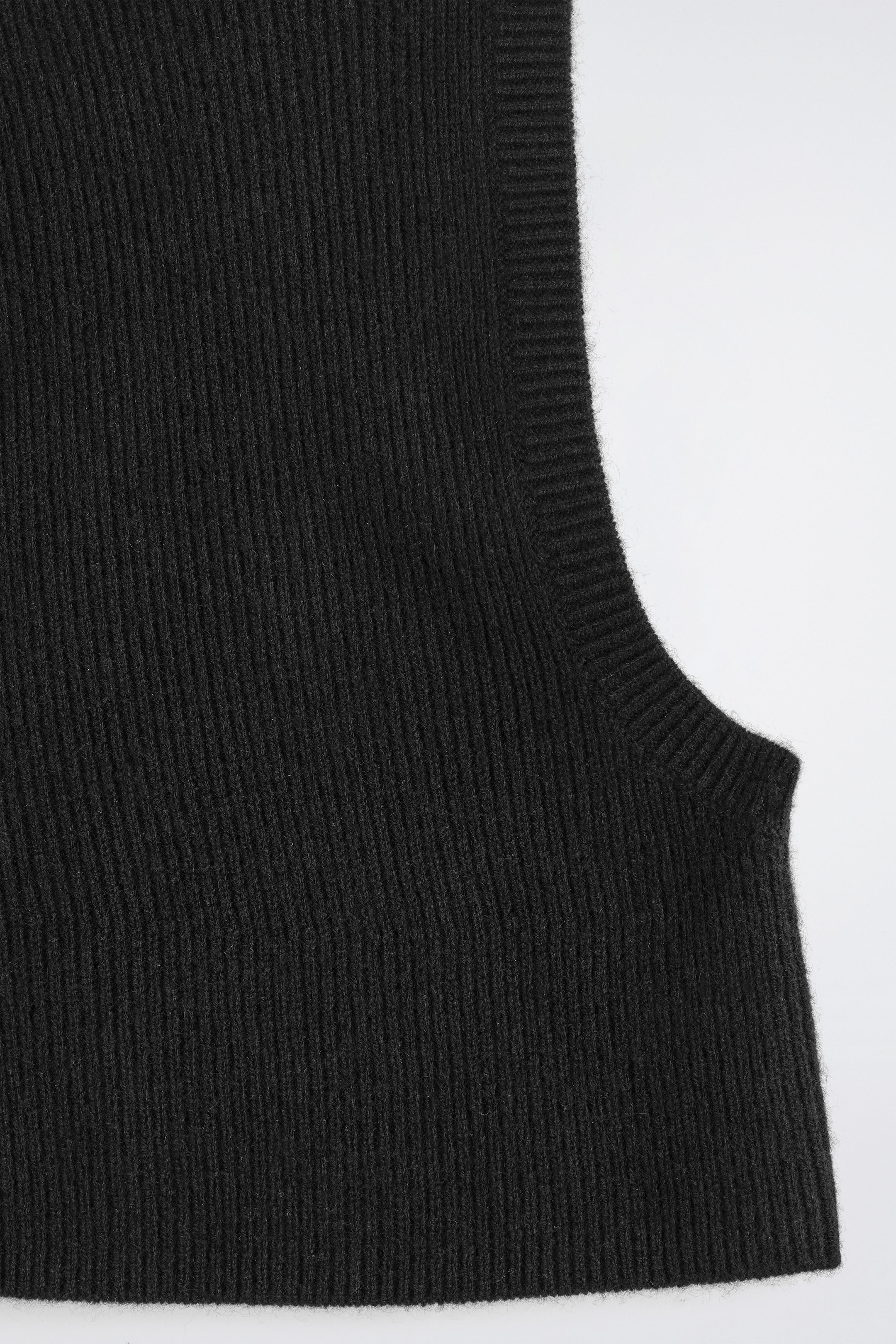 RIBBED WOOL-CASHMERE BALACLAVA
