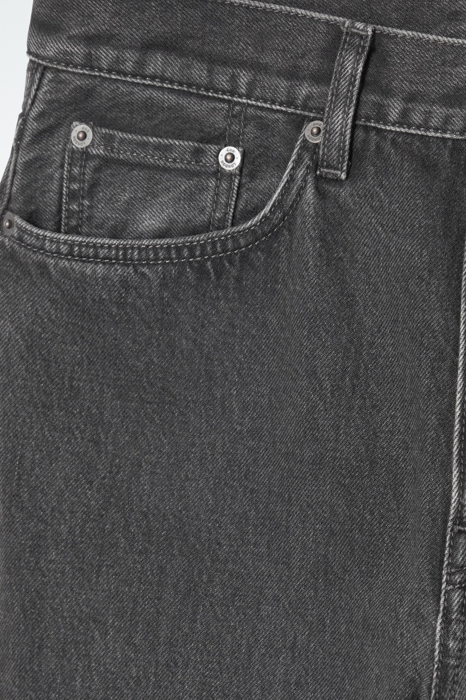 COLUMN STRAIGHT-LEG JEANS - WASHED BLACK/RAW GREY/DARK BLUE/LIGHT BLUE/FADED BLACK - 6