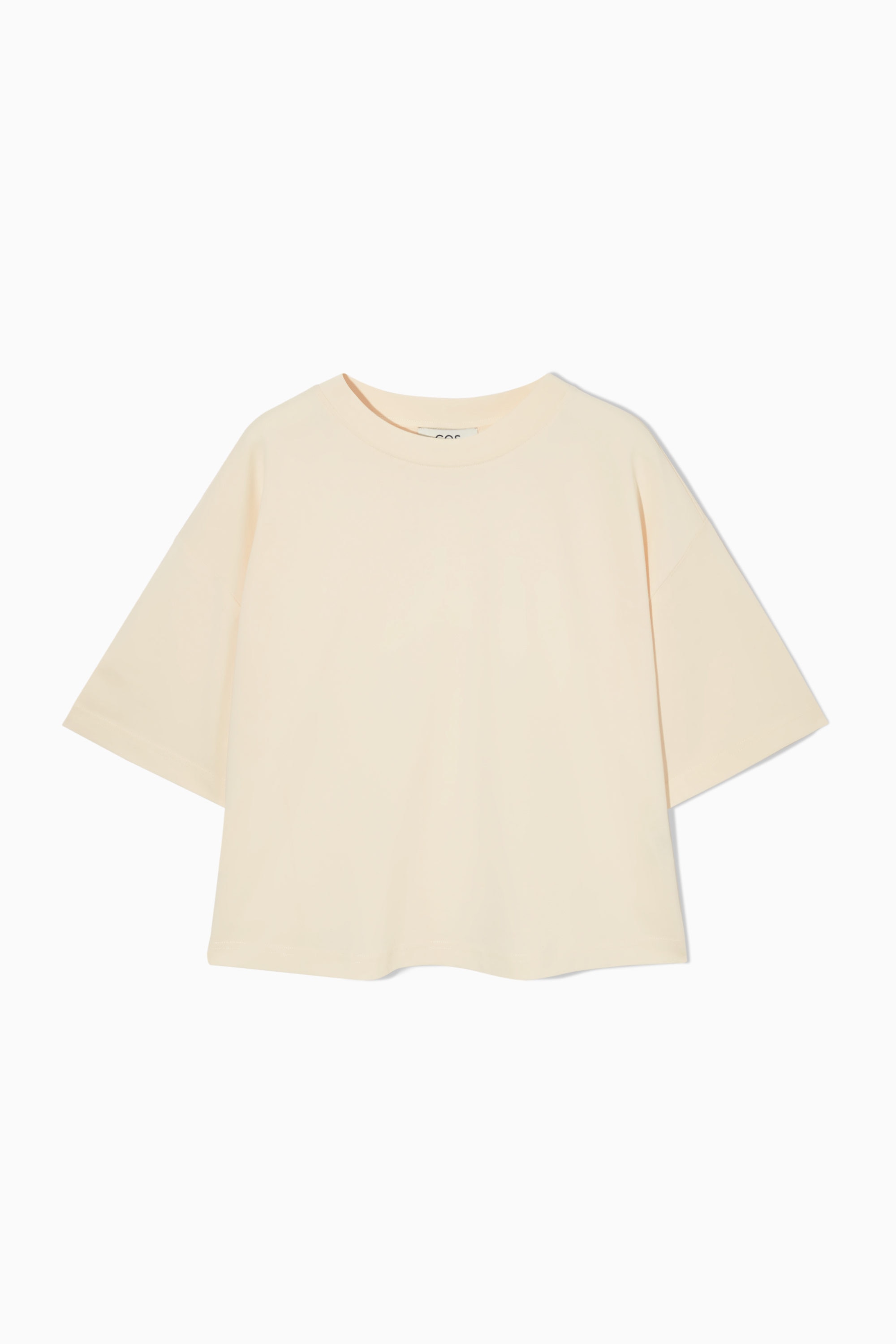 RELAXED-FIT CROPPED T-SHIRT - LIGHT ORANGE | COS