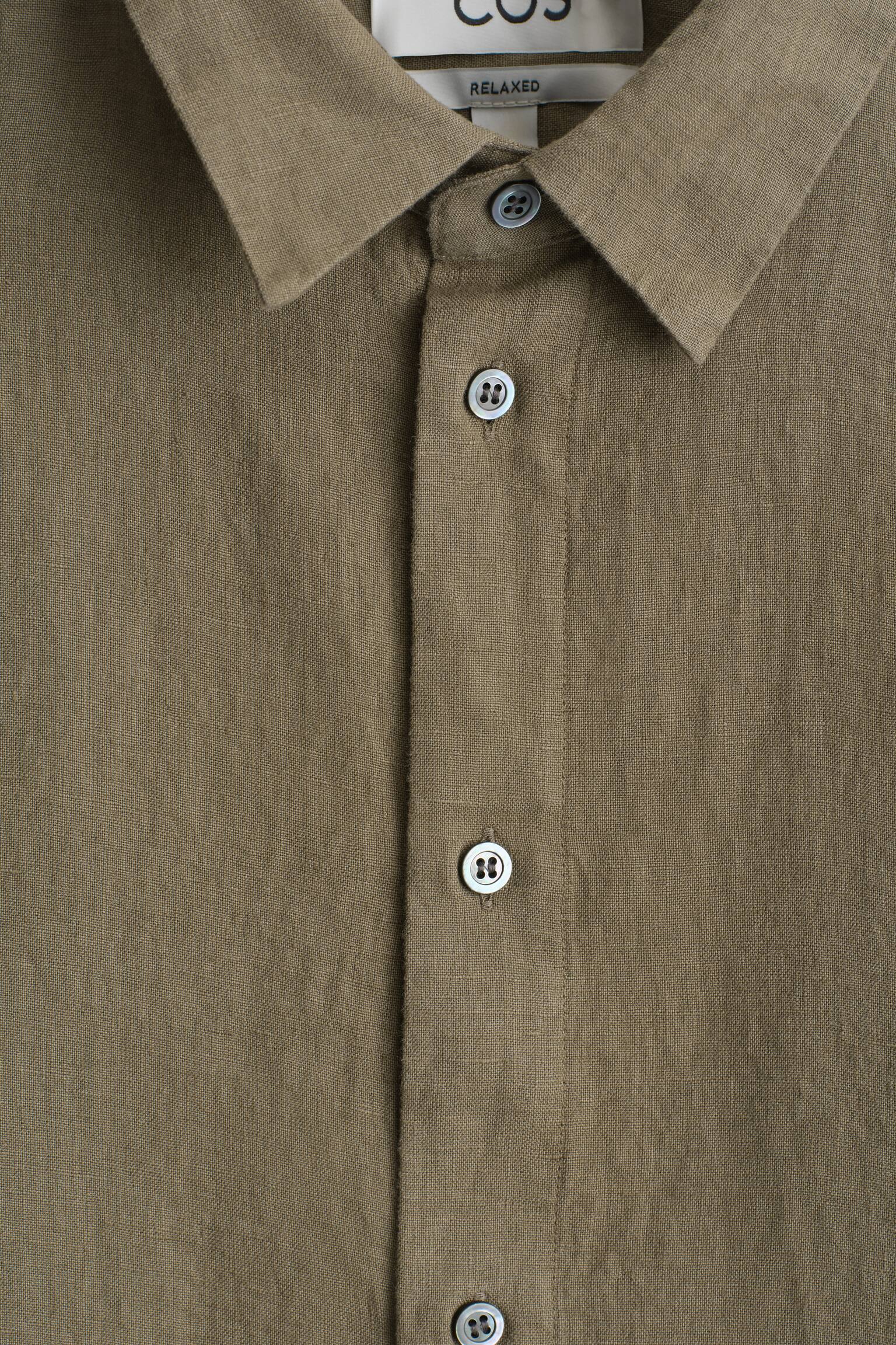 РИЗА ОТ ЛЕН С ШИРОКА КРОЙКА - КАКИ/БЕЖОВО / РАЙЕ/БЯЛ / ЖЪЛТ / РАЙЕ/ТЪМНОСИН/БЯЛО - 7