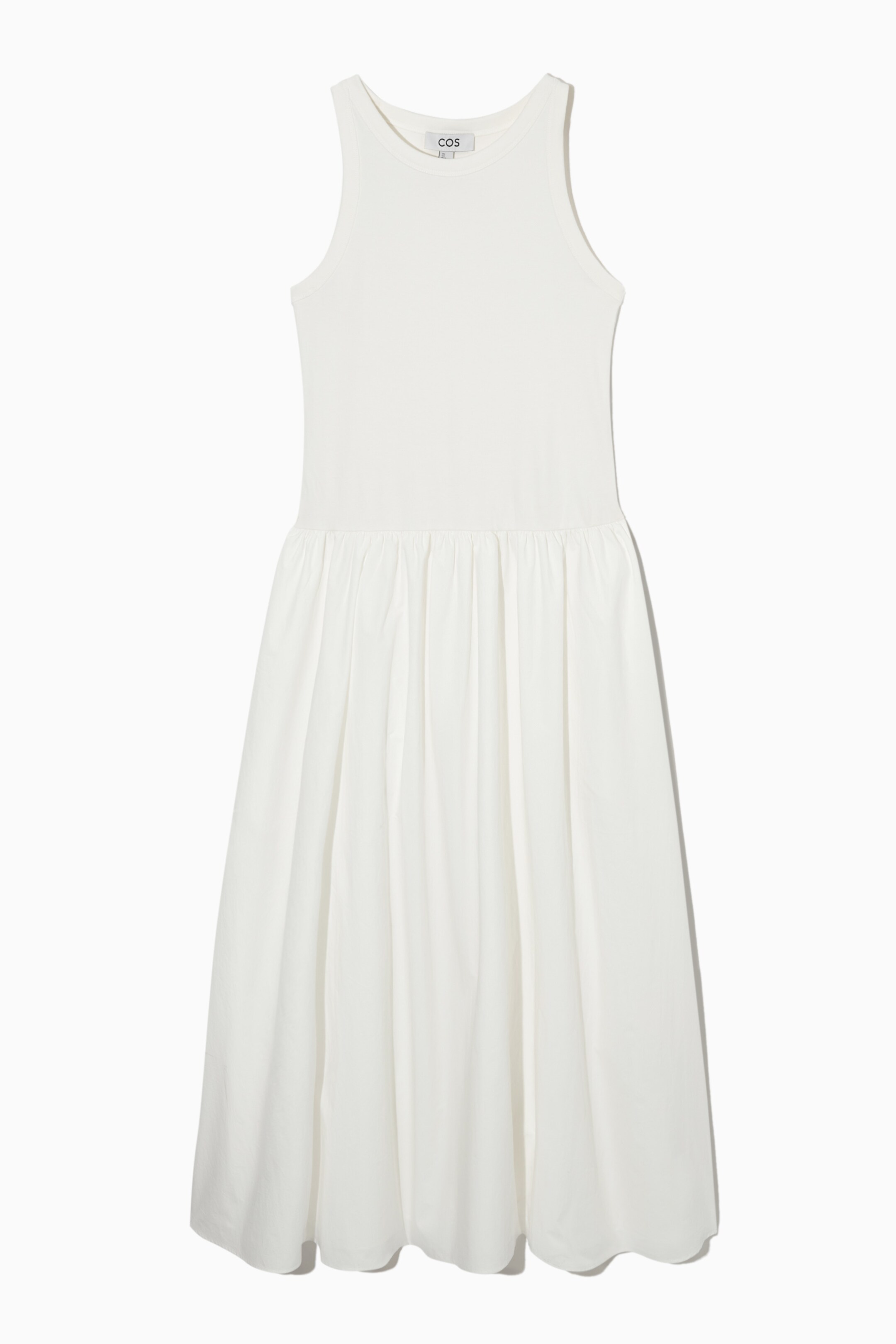 View larger image: CONTRAST-PANEL MIDI DRESS - WHITE - Ladies | H&M GB 1