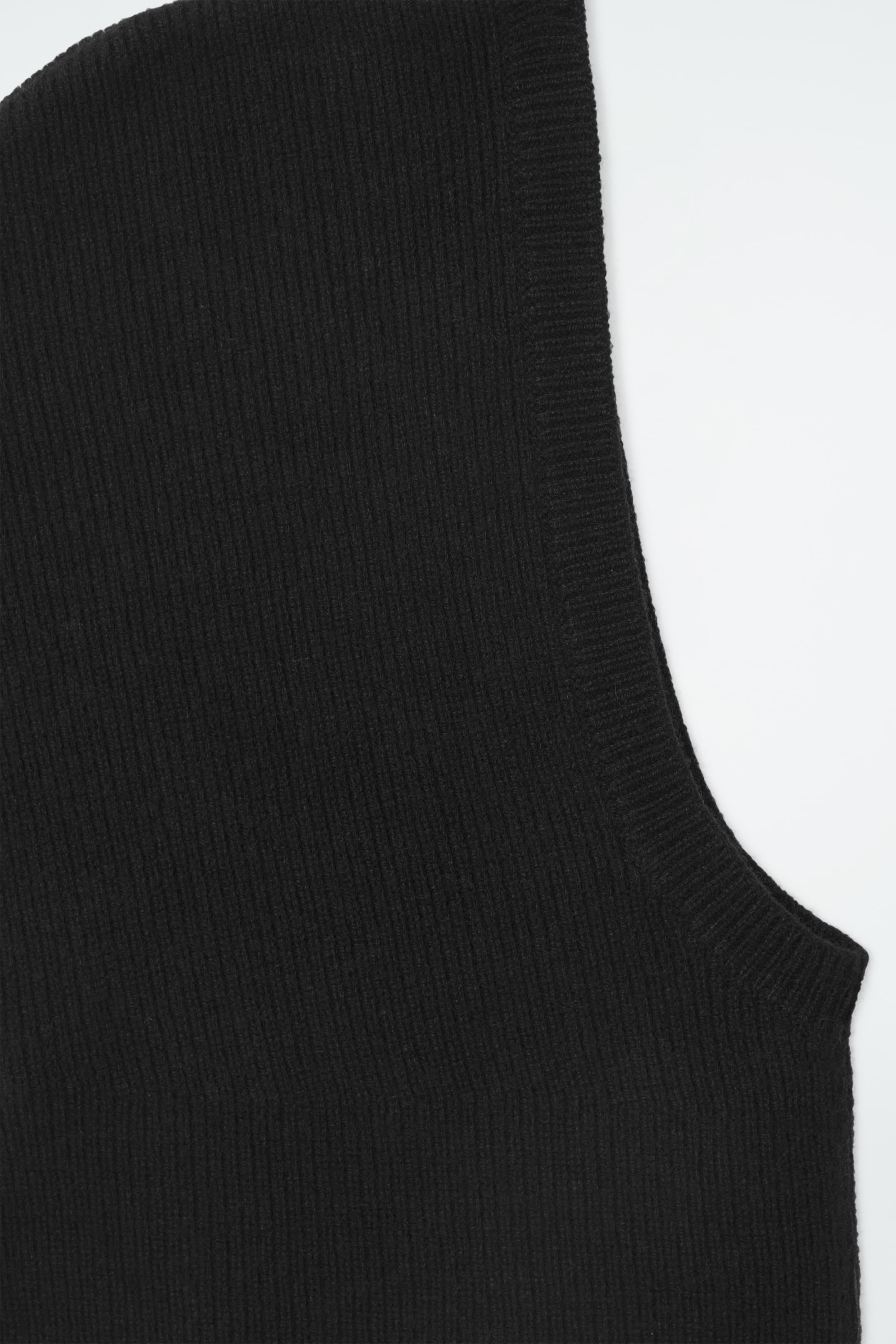 Grösseres Bild ansehen: GERIPPTER KAPUZENSCHAL AUS WOLL-KASCHMIR-MIX - SCHWARZ - DAMEN | H&M CH 4
