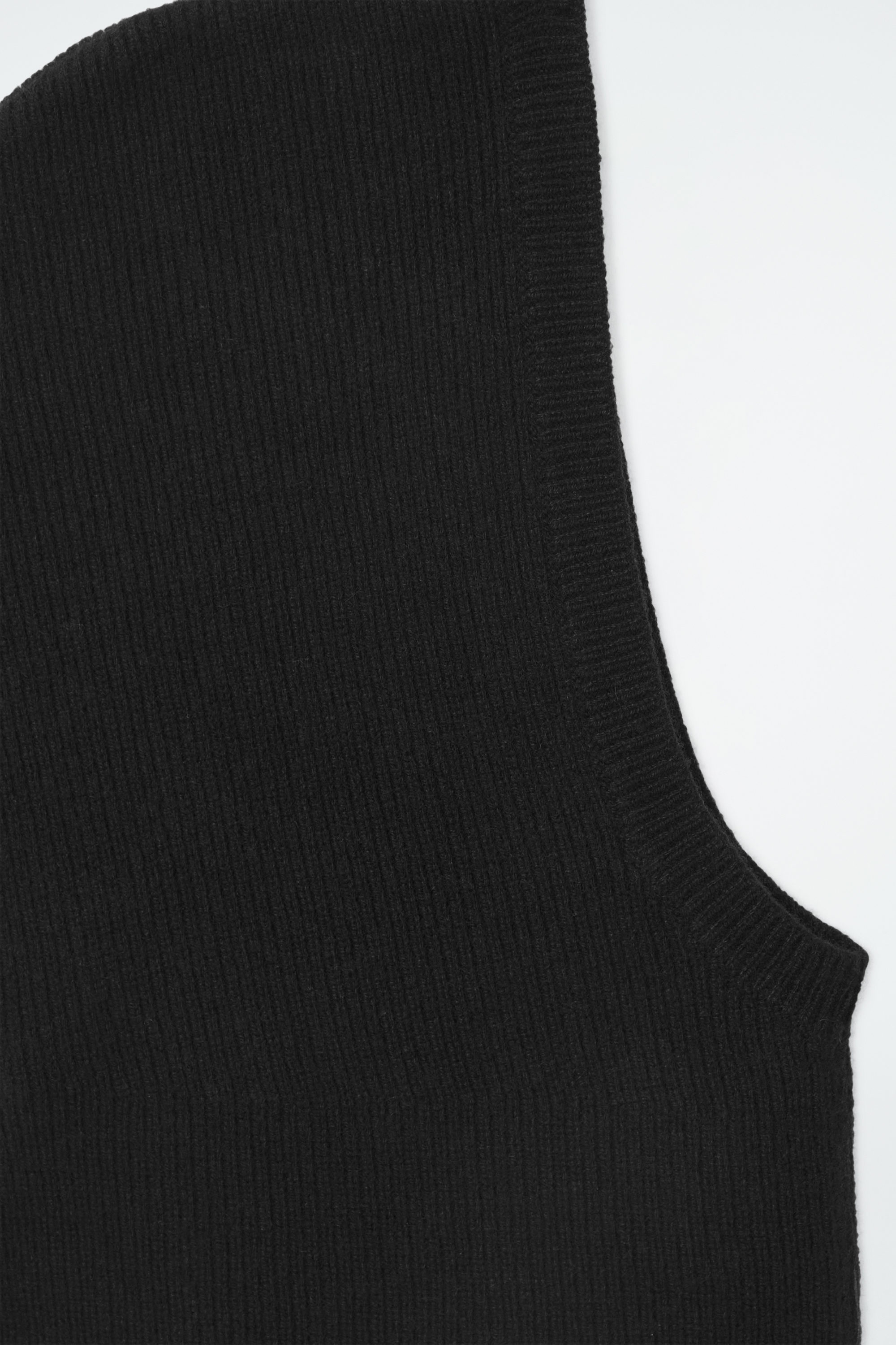 RIBBED WOOL-CASHMERE BALACLAVA - thumbnail 3