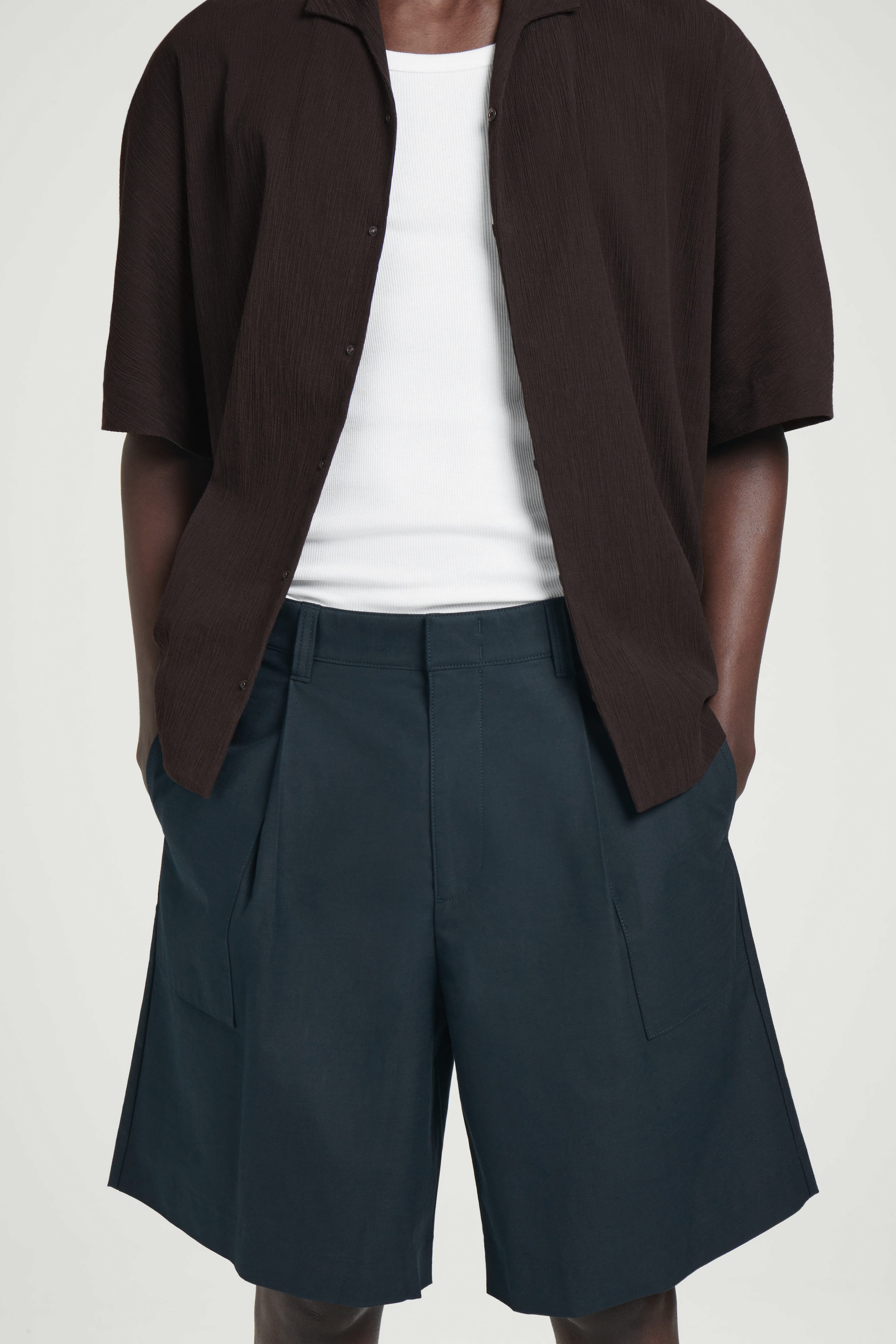 COTTON-TWILL CHINO SHORTS