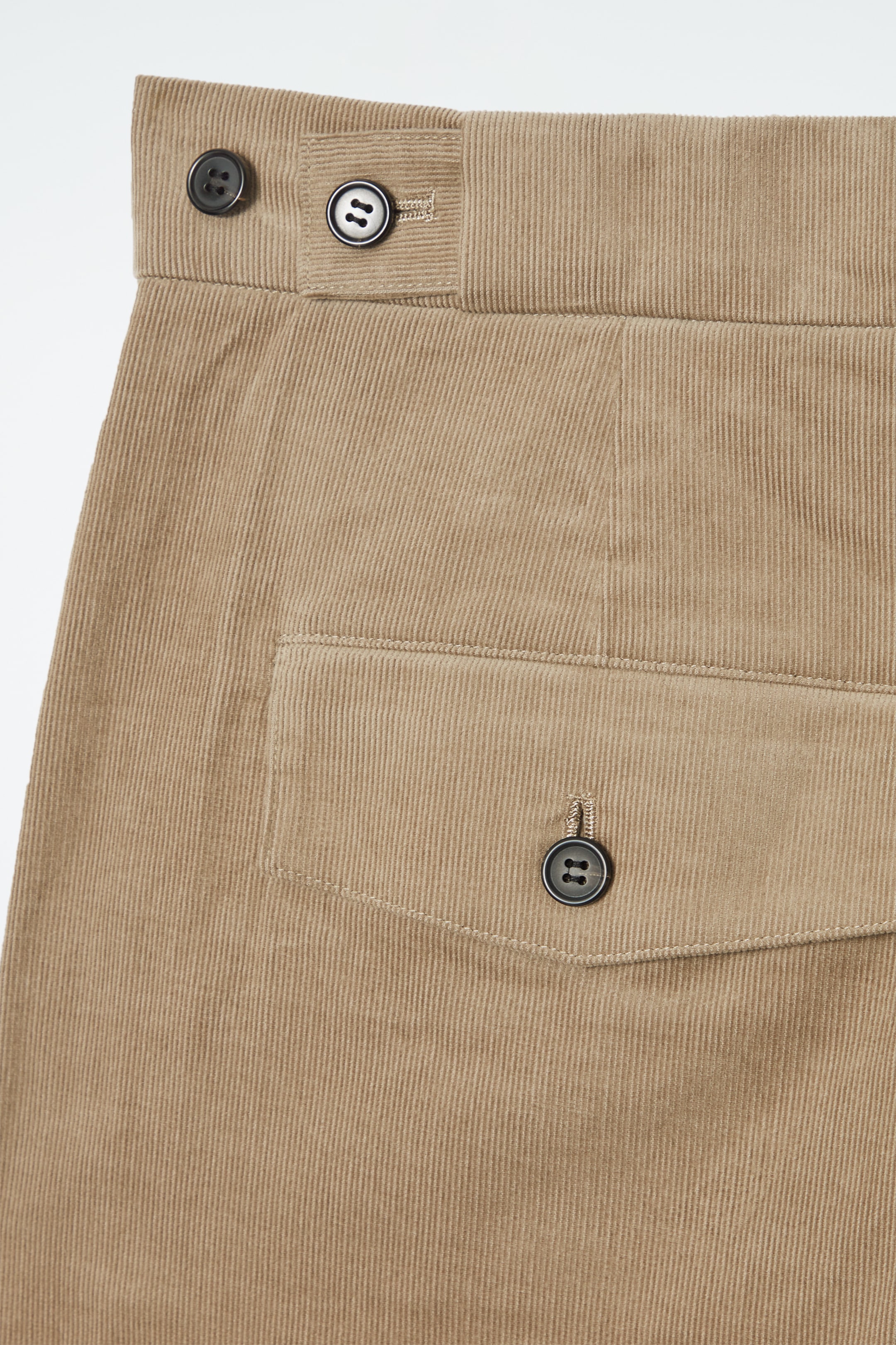 View larger image: CROPPED CORDUROY TROUSERS - BEIGE - Ladies | H&M GB 2