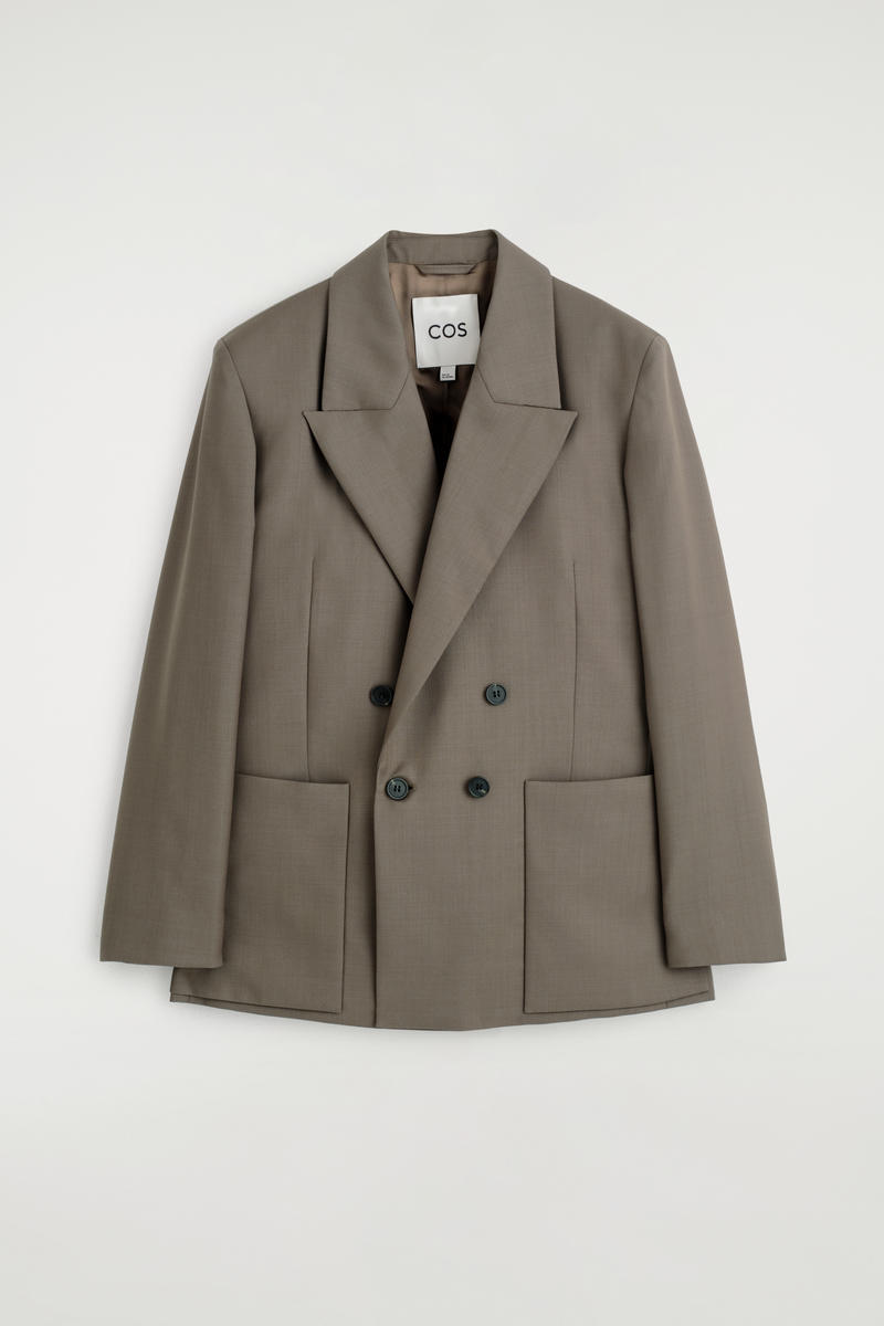 Double-Breasted Wool-Twill Blazer