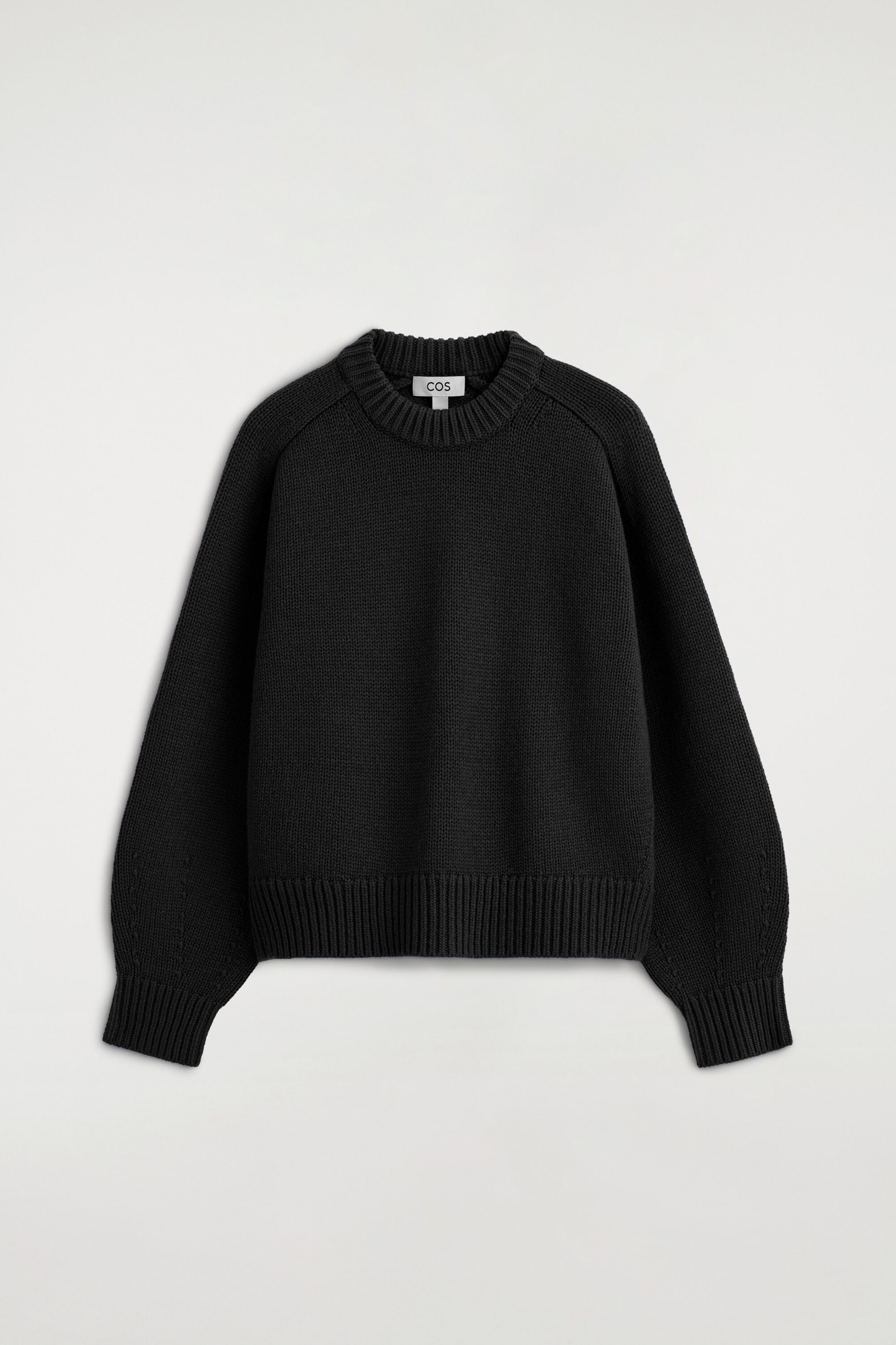 ROUNDED WOOL CREW-NECK JUMPER