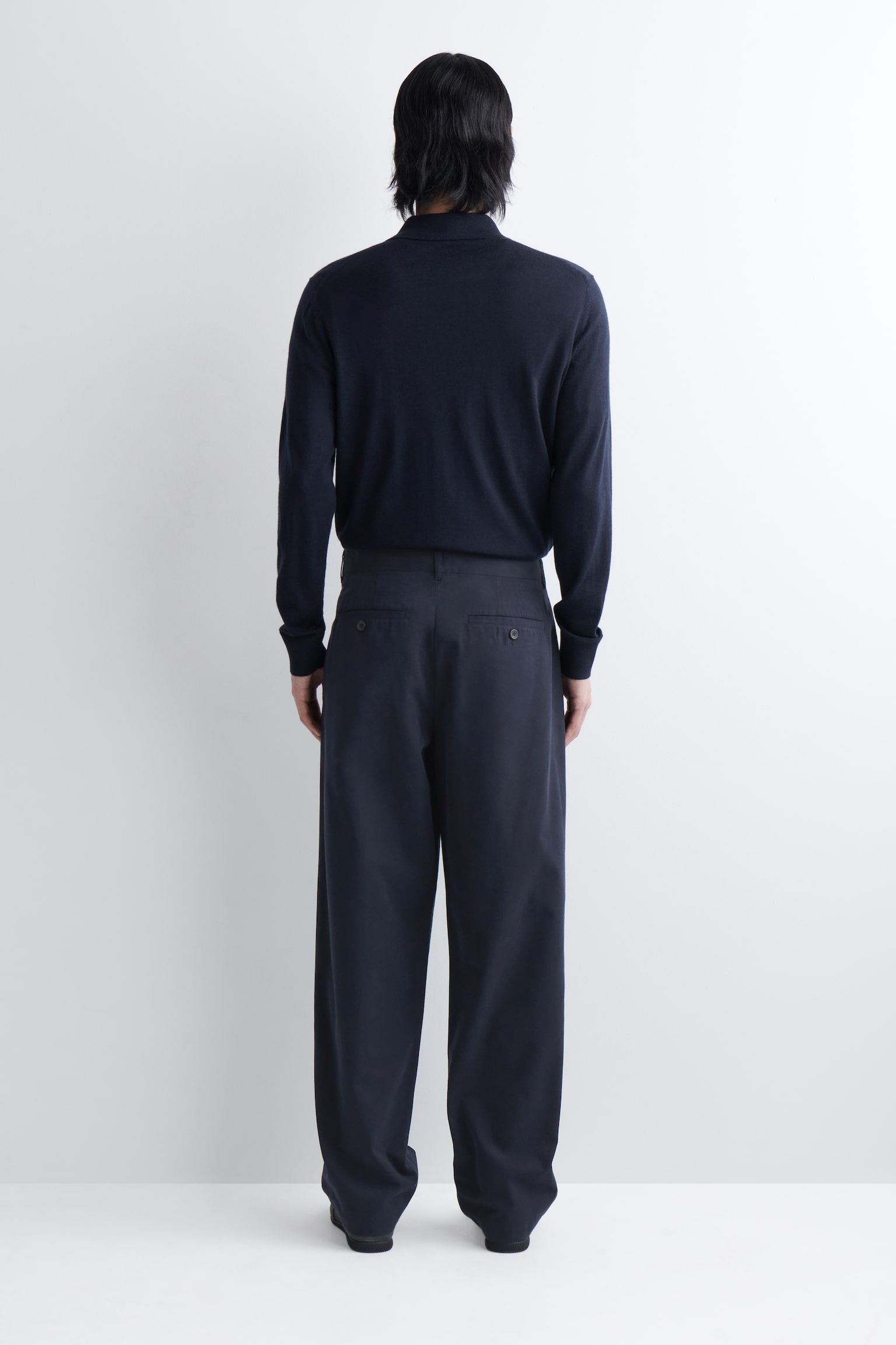 BOMULLSCHINOS MED RAKA BEN - MARINBLÅ/VINRÖD/BEIGE/SVART - 6