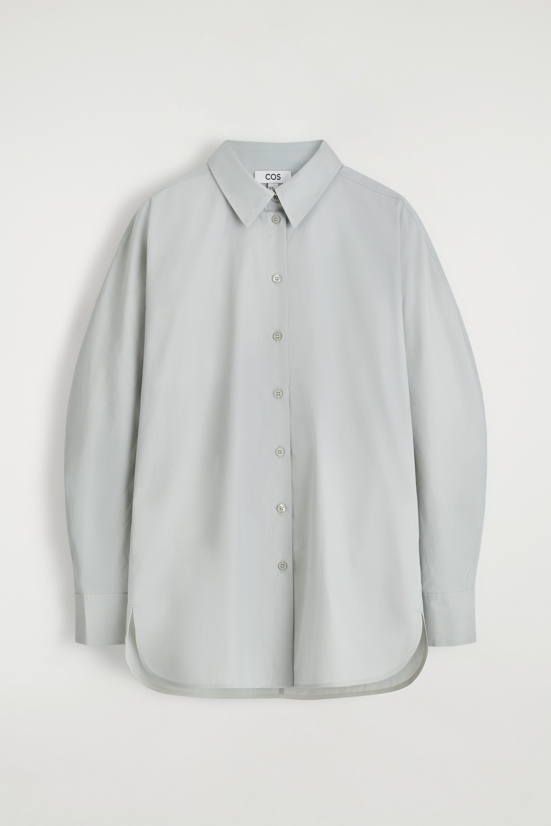 CHEMISE SILHOUETTE ARRONDIE EN COTON PIMA