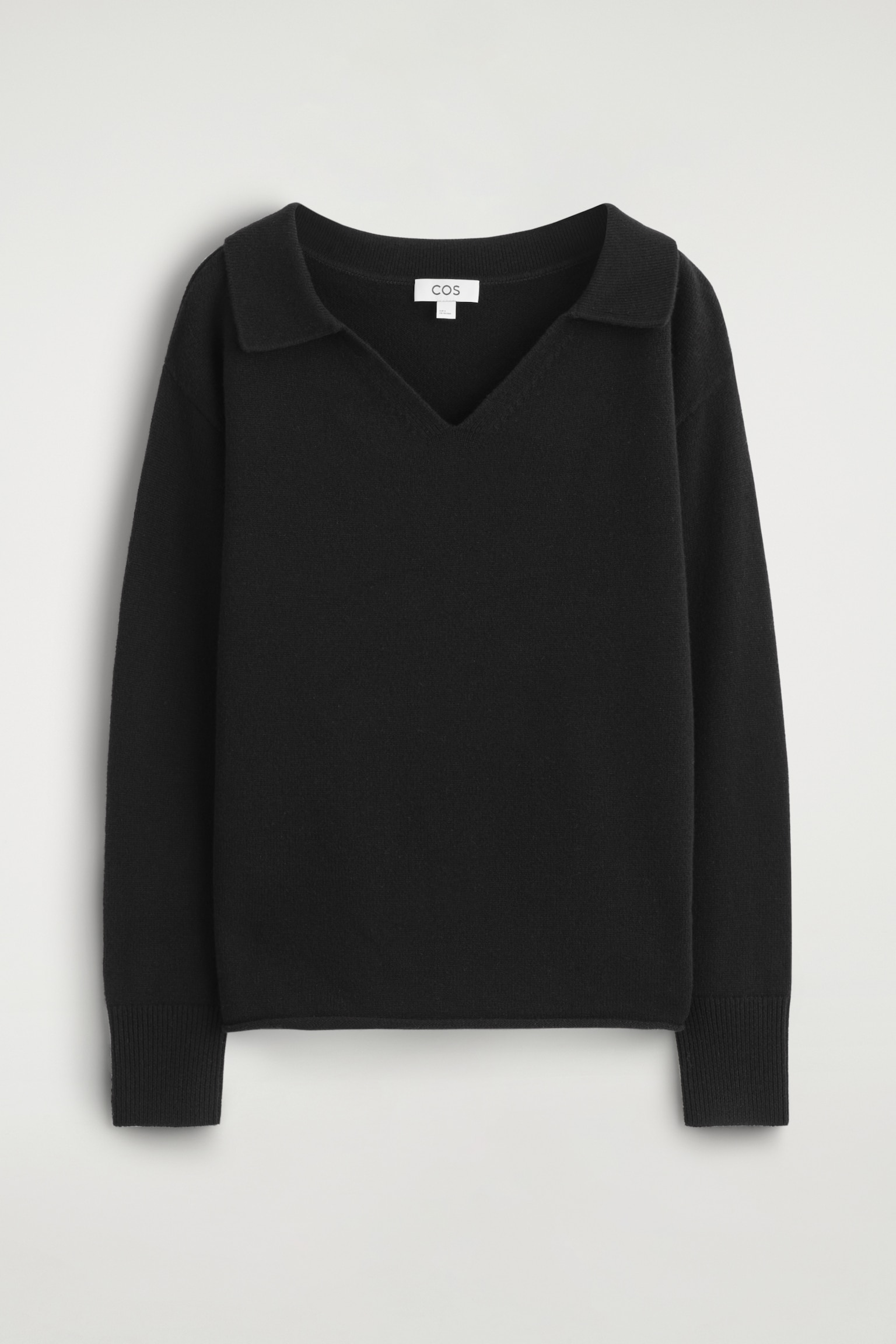 PULL POLO EN LAINE MÉRINOS - NOIR/IVOIRE/BEIGE CHINÉ - 2
