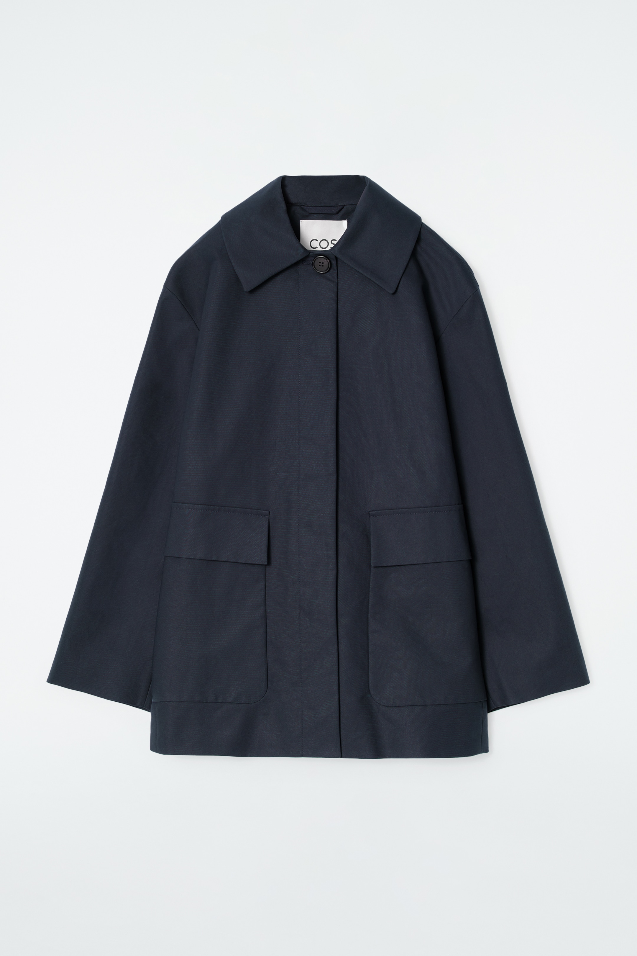 Agrandir l'image: CABAN À COL EN COTON - BLEU MARINE - FEMME | H&M FR 6