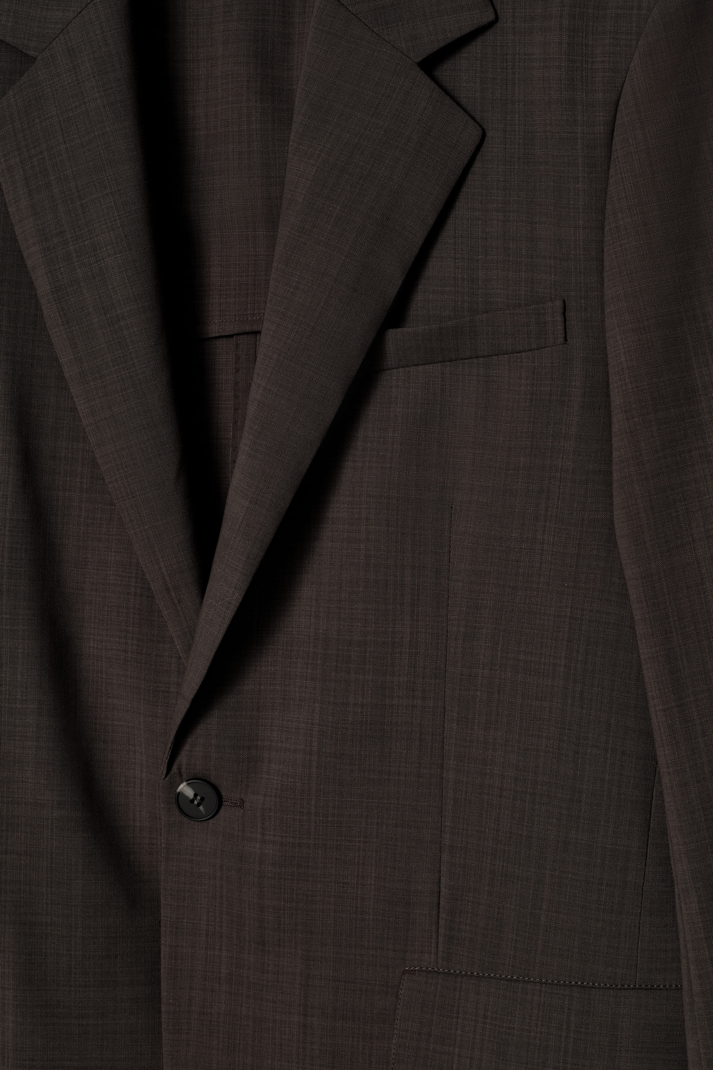 FLUID LIGHTWEIGHT WOOL BLAZER - CHOCOLATE | COS US