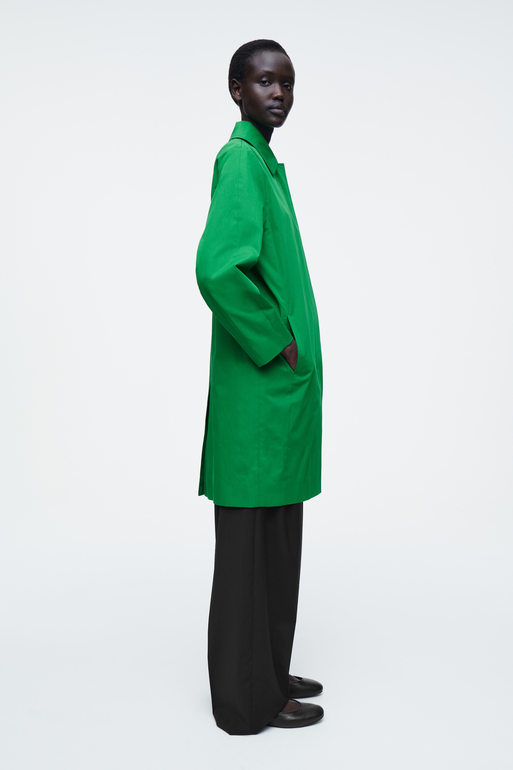 Agrandir l'image: MANTEAU DE MI-SAISON EN COTON - VERT - FEMME | H&M CH 5
