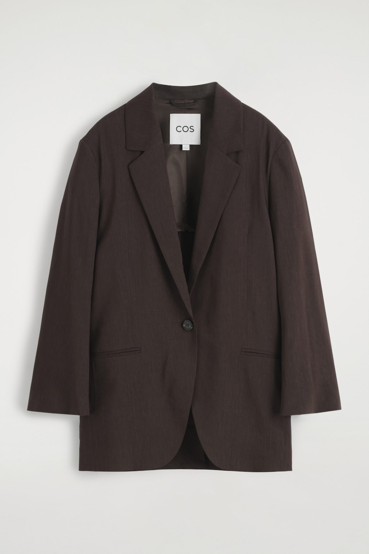 MINIMAL LEATHER SNEAKERS - CAPPUCCINO | COS