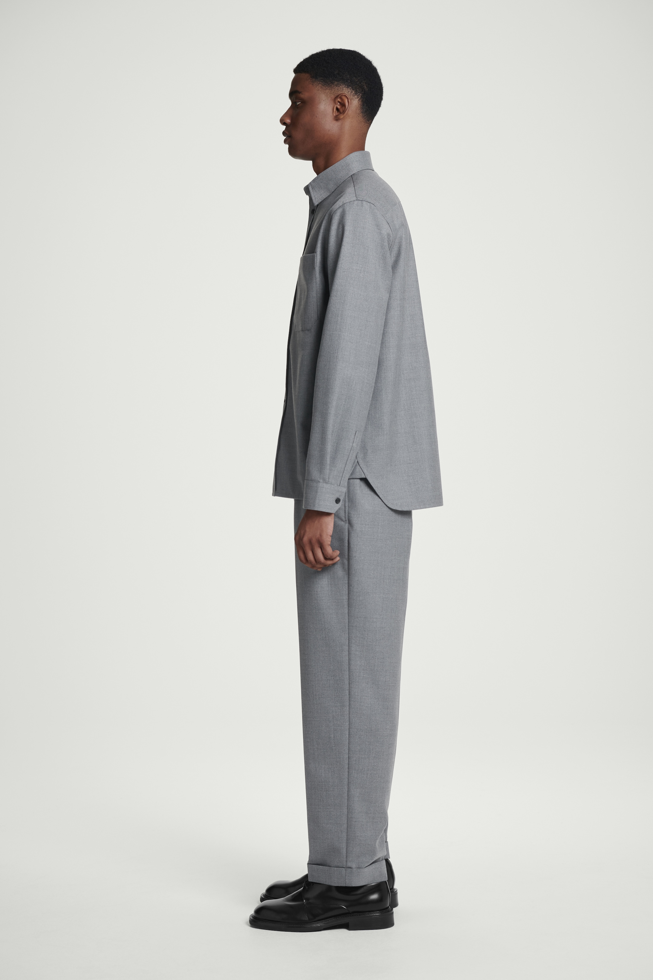Grösseres Bild ansehen: LOCKERES UTILITY-HEMD AUS WOLL-MIX - GRAU - HERREN | H&M CH 3