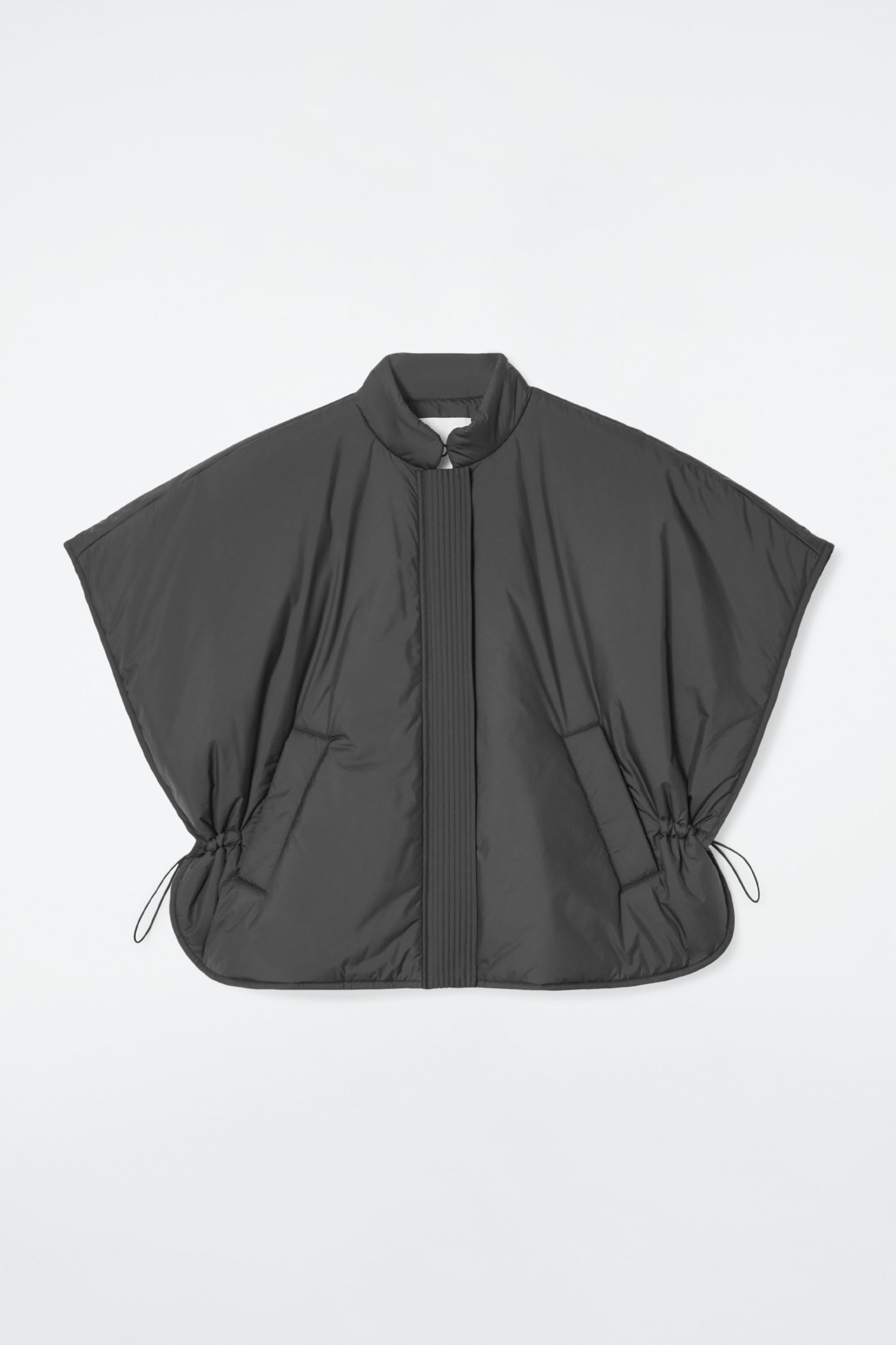 CROPPED PADDED HYBRID GILET - CHARCOAL | COS