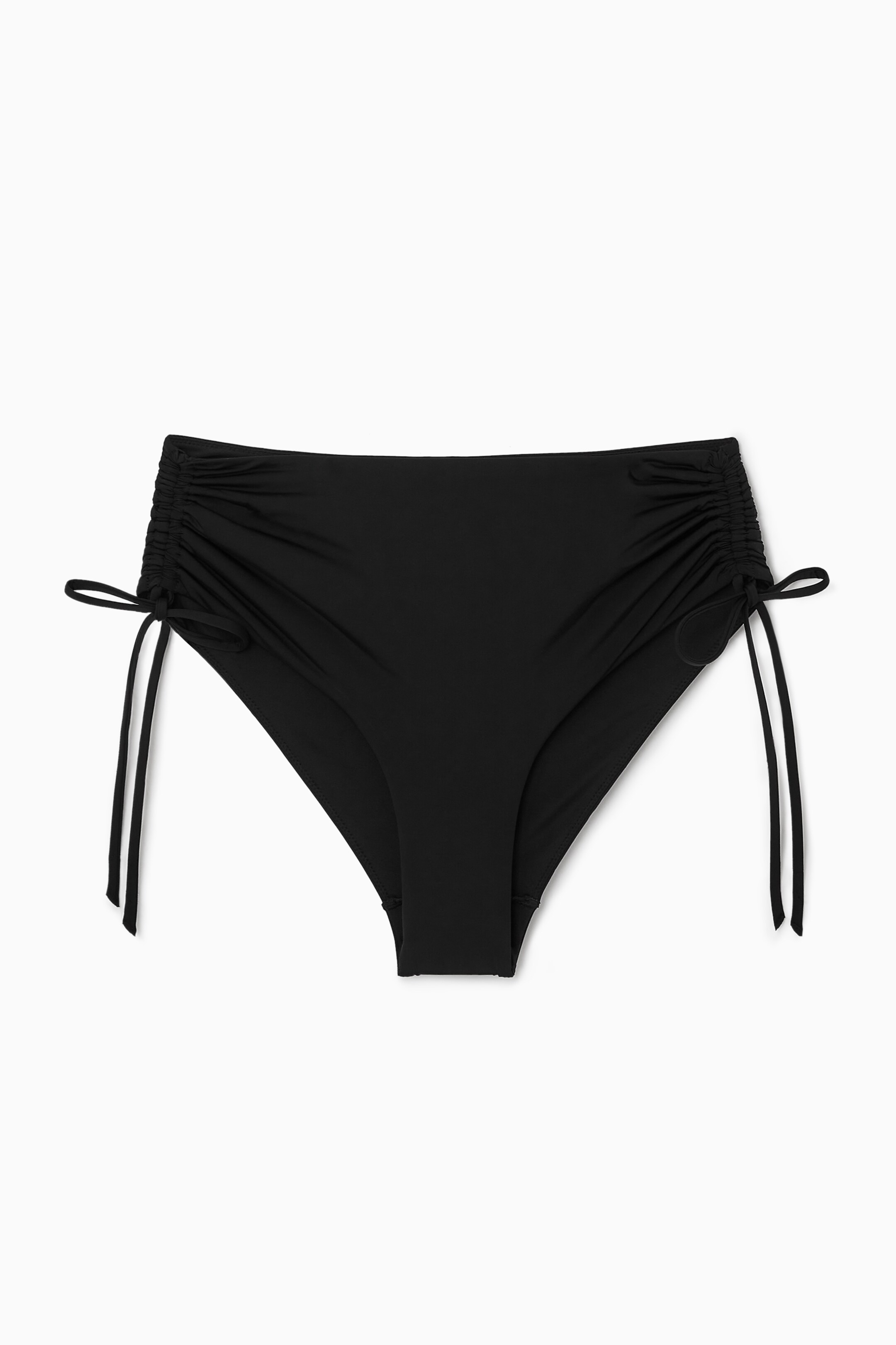 View larger image: RUCHED HIGH-WAISTED BIKINI BRIEFS - BLACK - Ladies | H&M GB 1