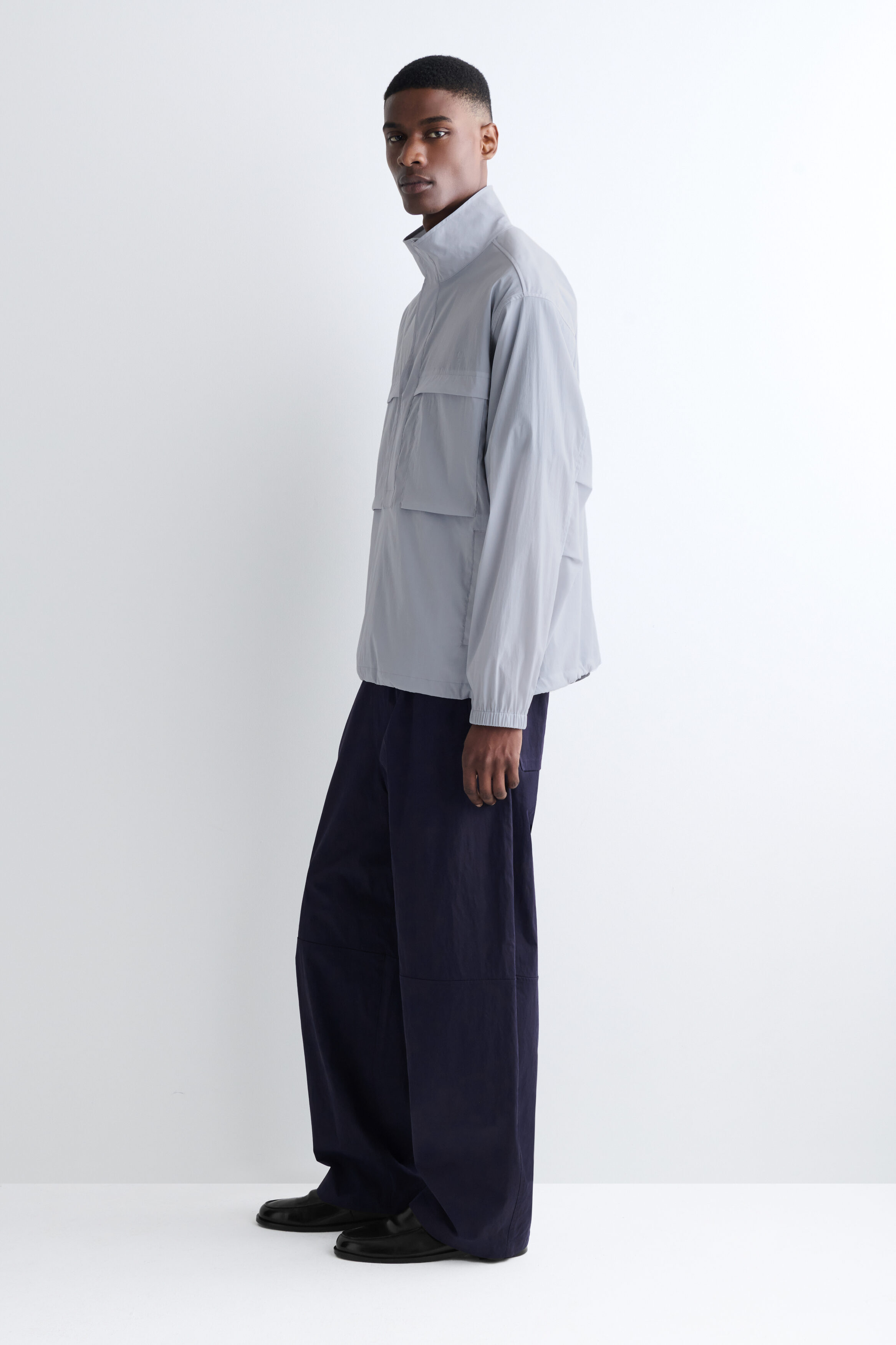 OVERSIZED WATER-RESISTANT ANORAK JACKET - LIGHT BLUE | COS US