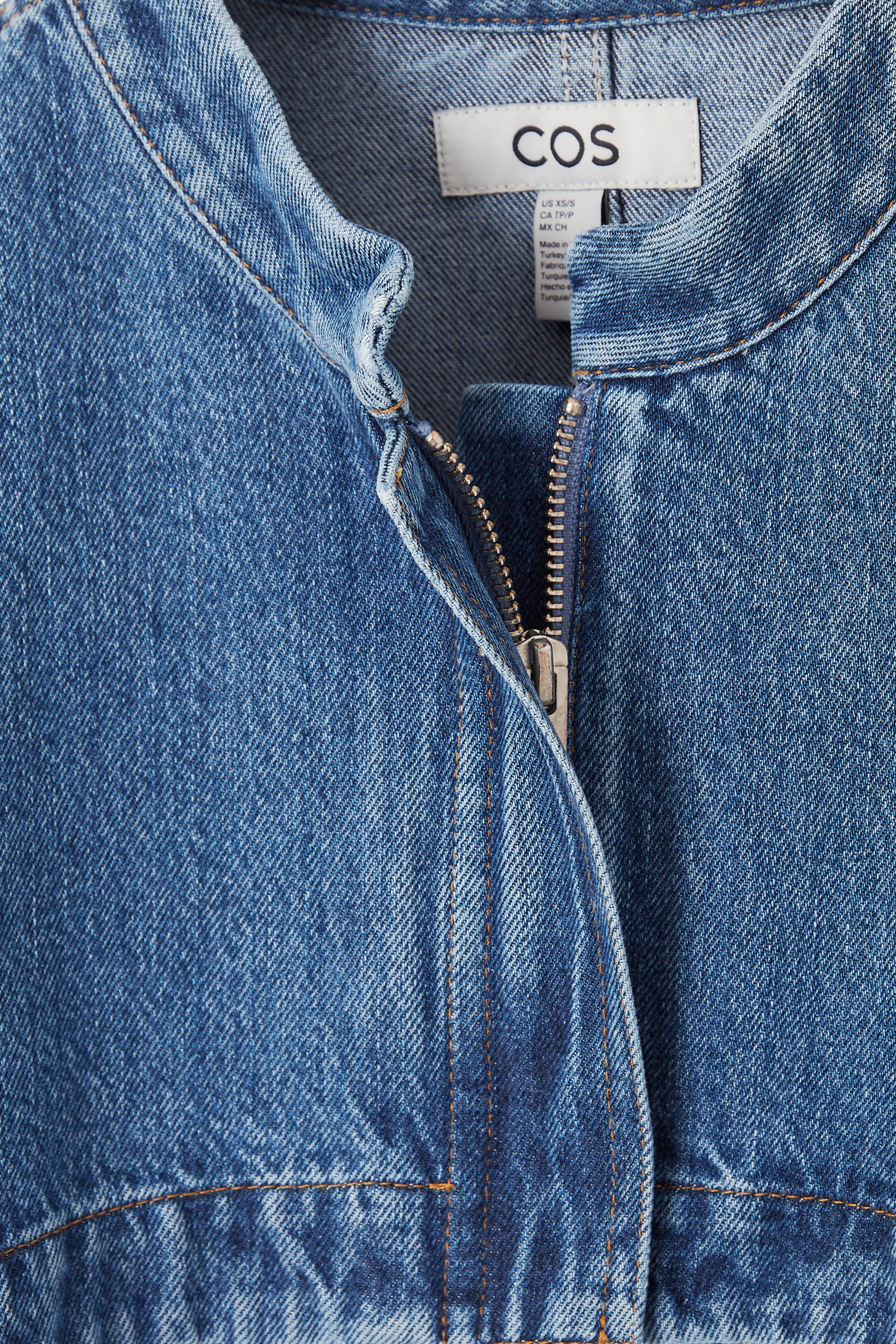 Ingrandisci l'immagine: CROPPED HYBRID DENIM JACKET - BLUE - DONNA | H&M CH 2