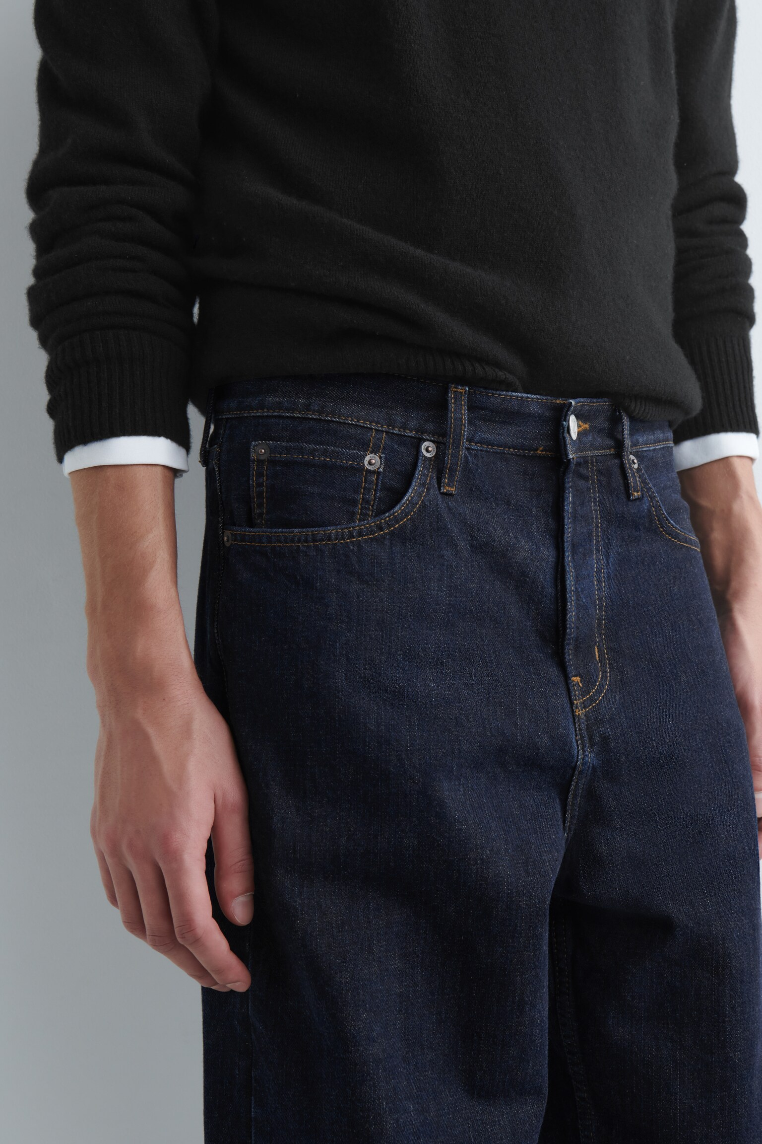 JEAN DROIT DOME - BLEU FONCÉ/BLEU FONCÉ/GRIS FONCÉ/NOIR - 5