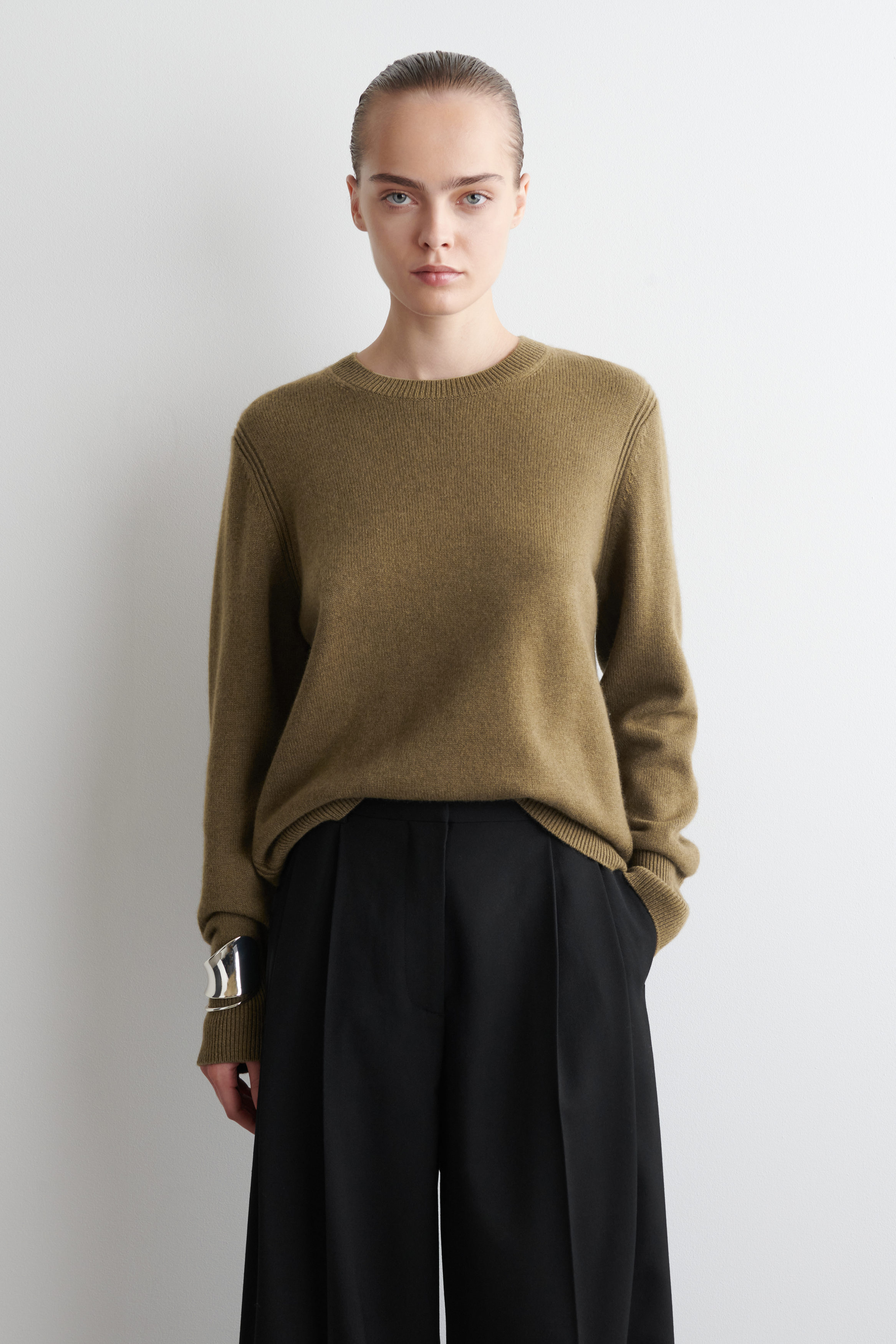 トップス YINDIGO A M / CASHMERE GUERNSEY TOP YINDIGO A M / CASHMERE GUERNSEY TOP