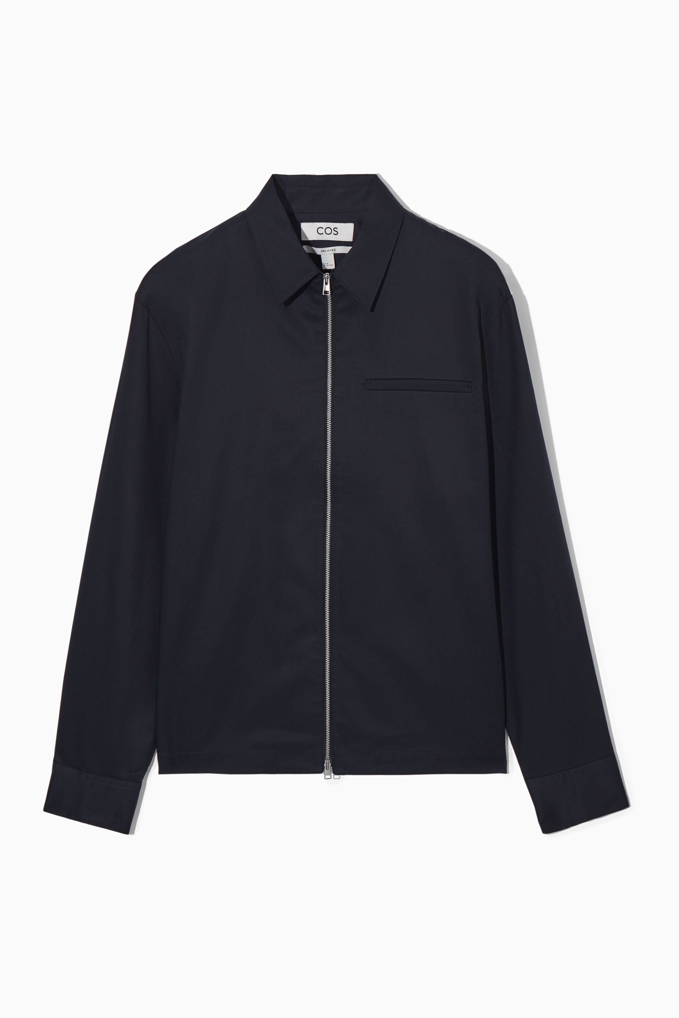 Agrandir l'image: CHEMISE ZIPPÉE SERGÉ - BLEU MARINE - HOMME | H&M CH 1