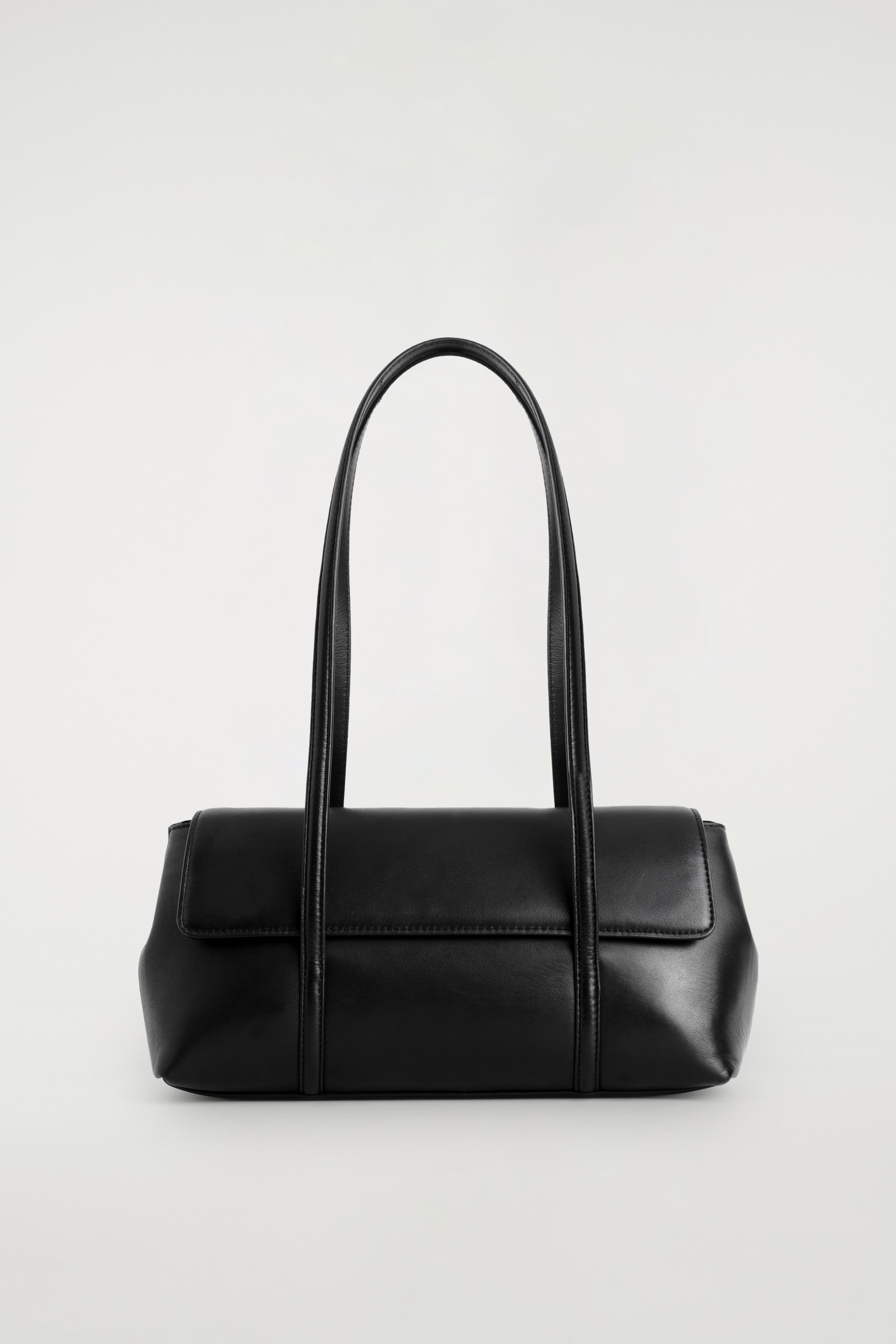 NOUVEAU SHOULDER BAG - LEATHER - BLACK