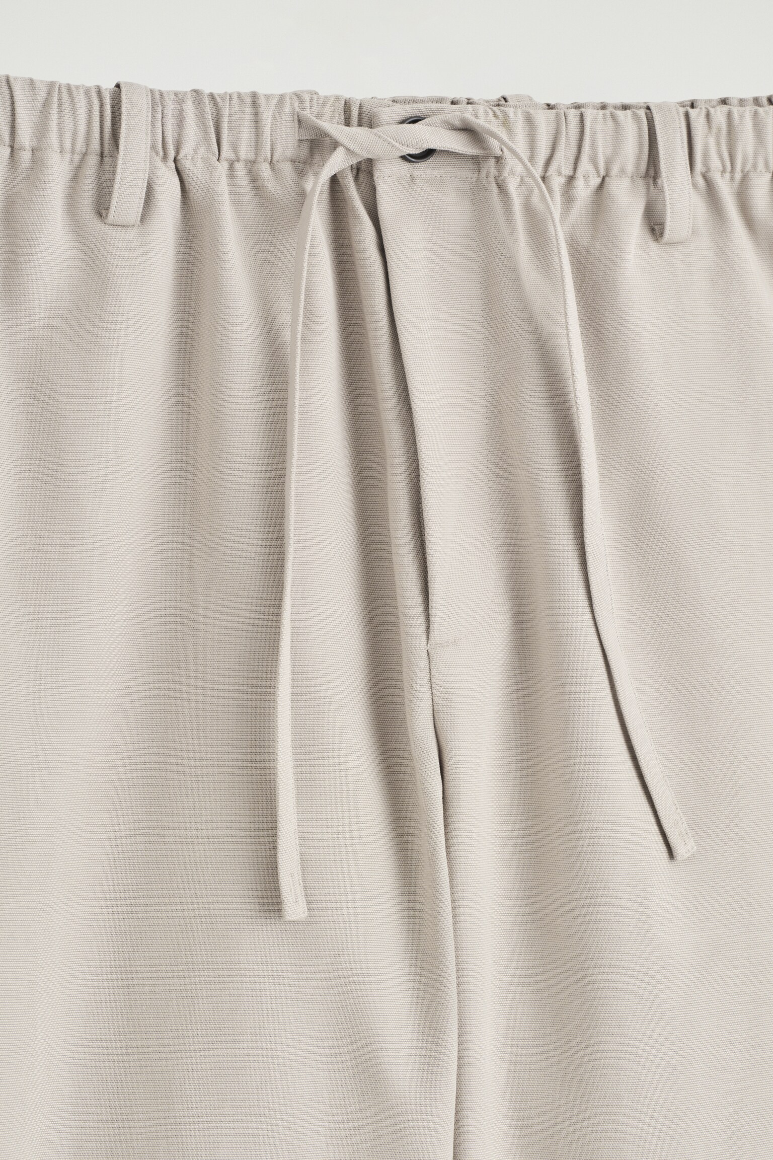 PANTALON BARREL TAILLE AJUSTABLE - BEIGE/NOIR - 4