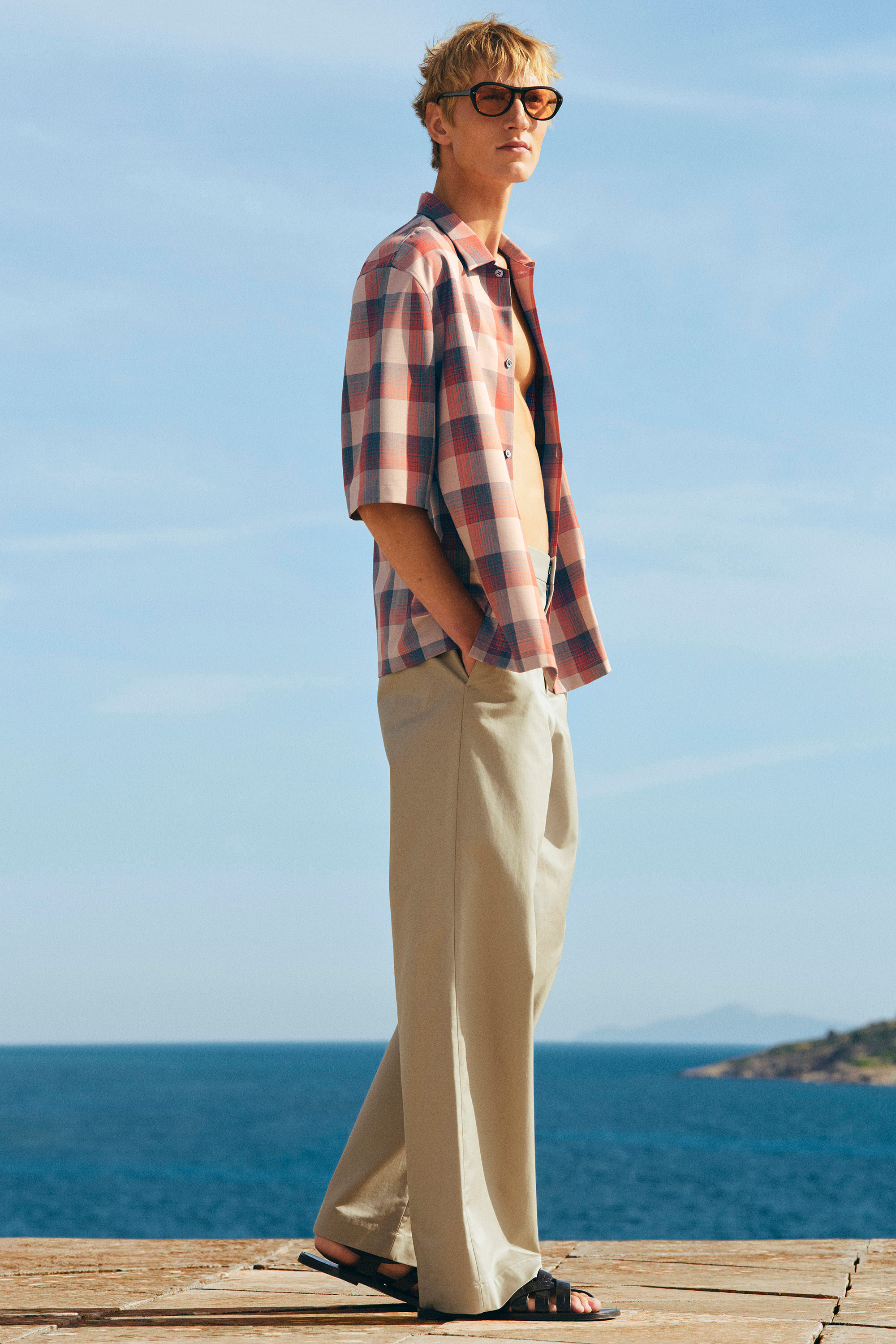 COS Men's Wide-Leg Pants in Beige - Image 8
