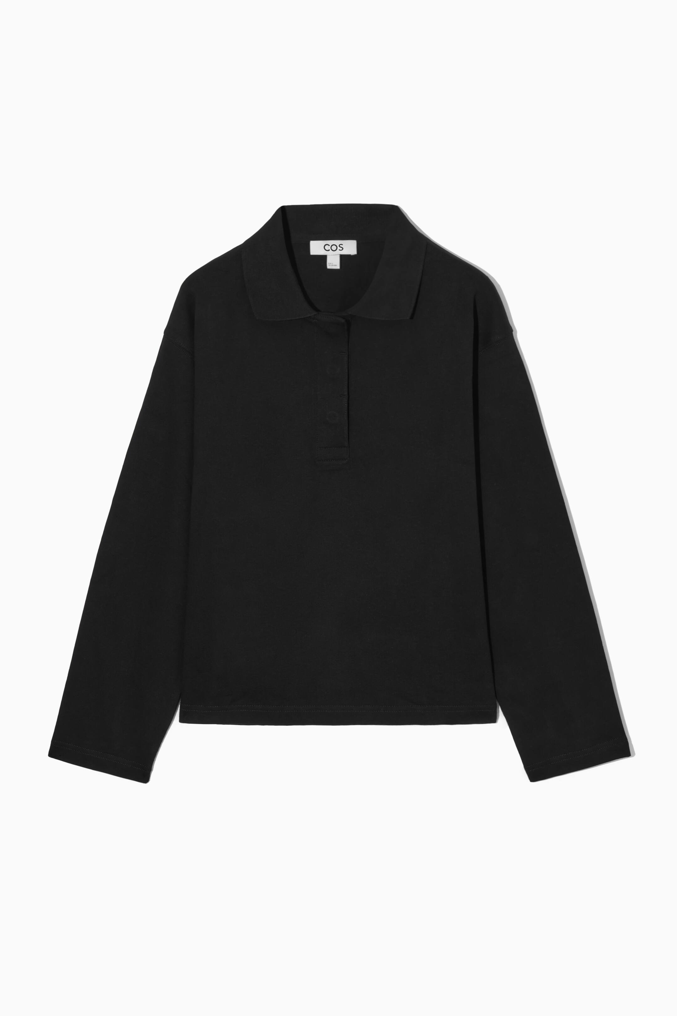 Vis større bilde: RUGBY-STYLE POLO SHIRT - BLACK - Ladies | H&M NO 1