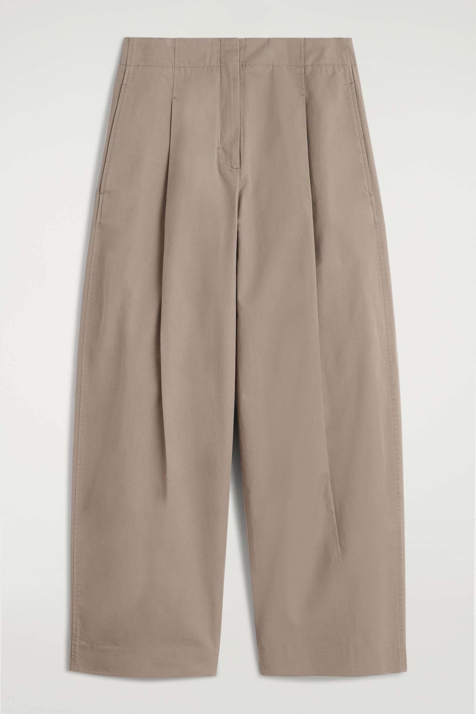 PLEATED BARREL-LEG CHINOS - MOLE/NAVY/NAVY - 2
