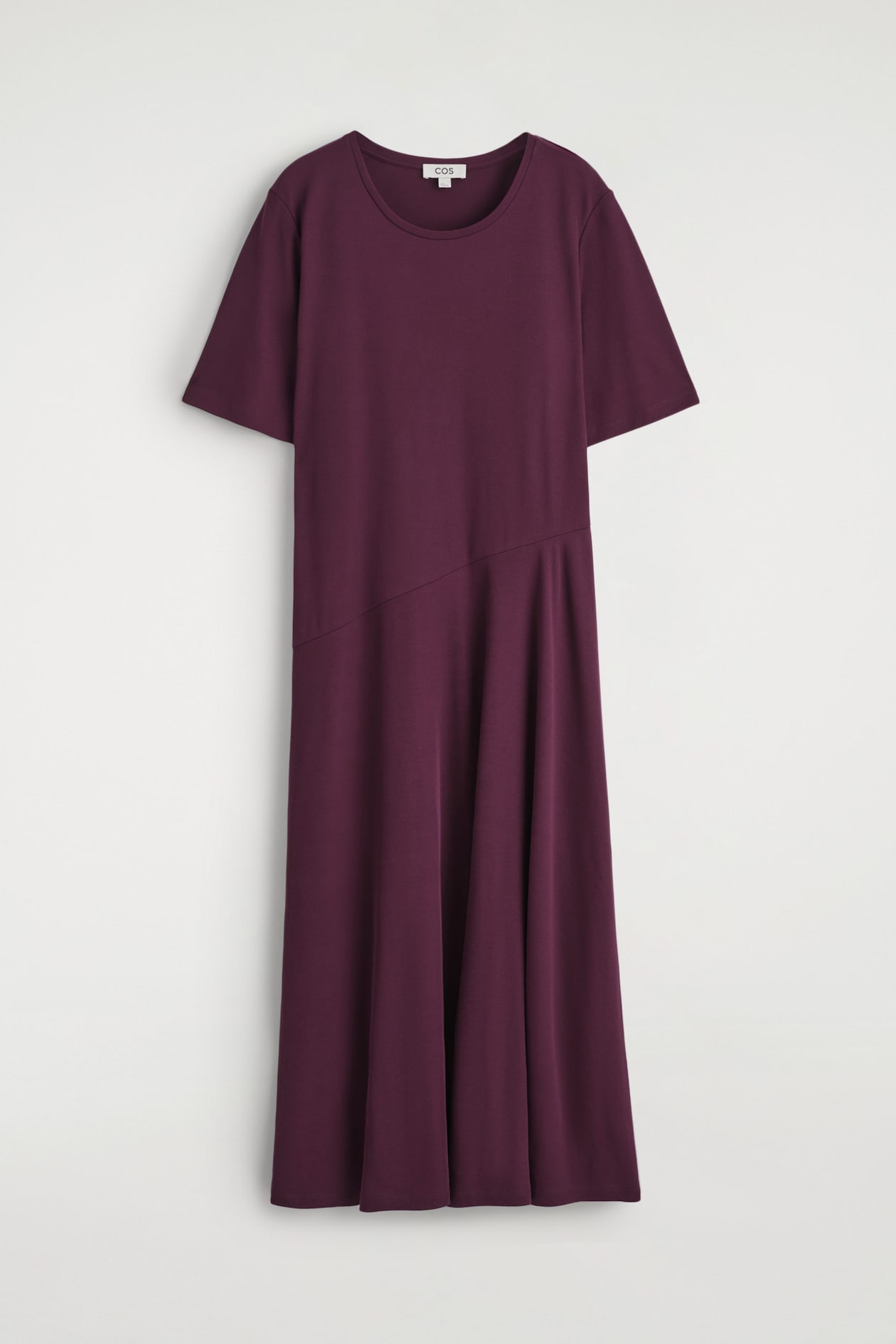 cos draped cotton shirt dress COS Oversized Draped Shirt Dress in Blue