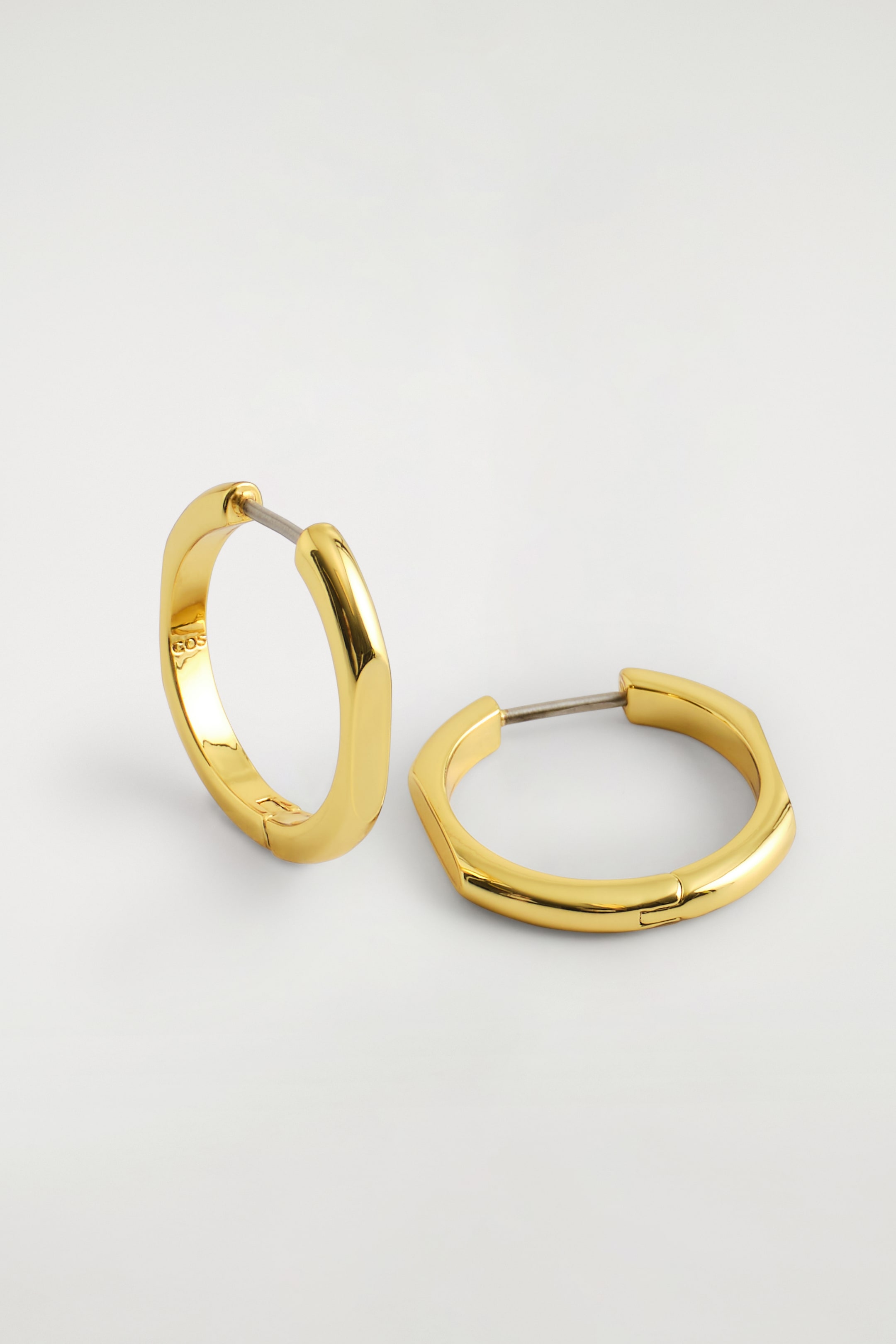 View larger image: FACETED HOOP EARRINGS - GOLD - Ladies | H&M GB 4