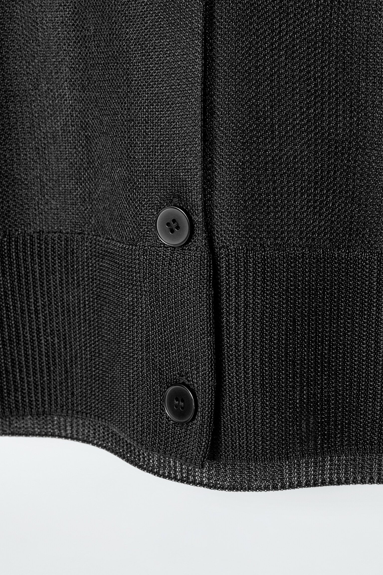 FEINSTRICKJACKE MIT FARBVERLAUF - SCHWARZ/BROWN - 3