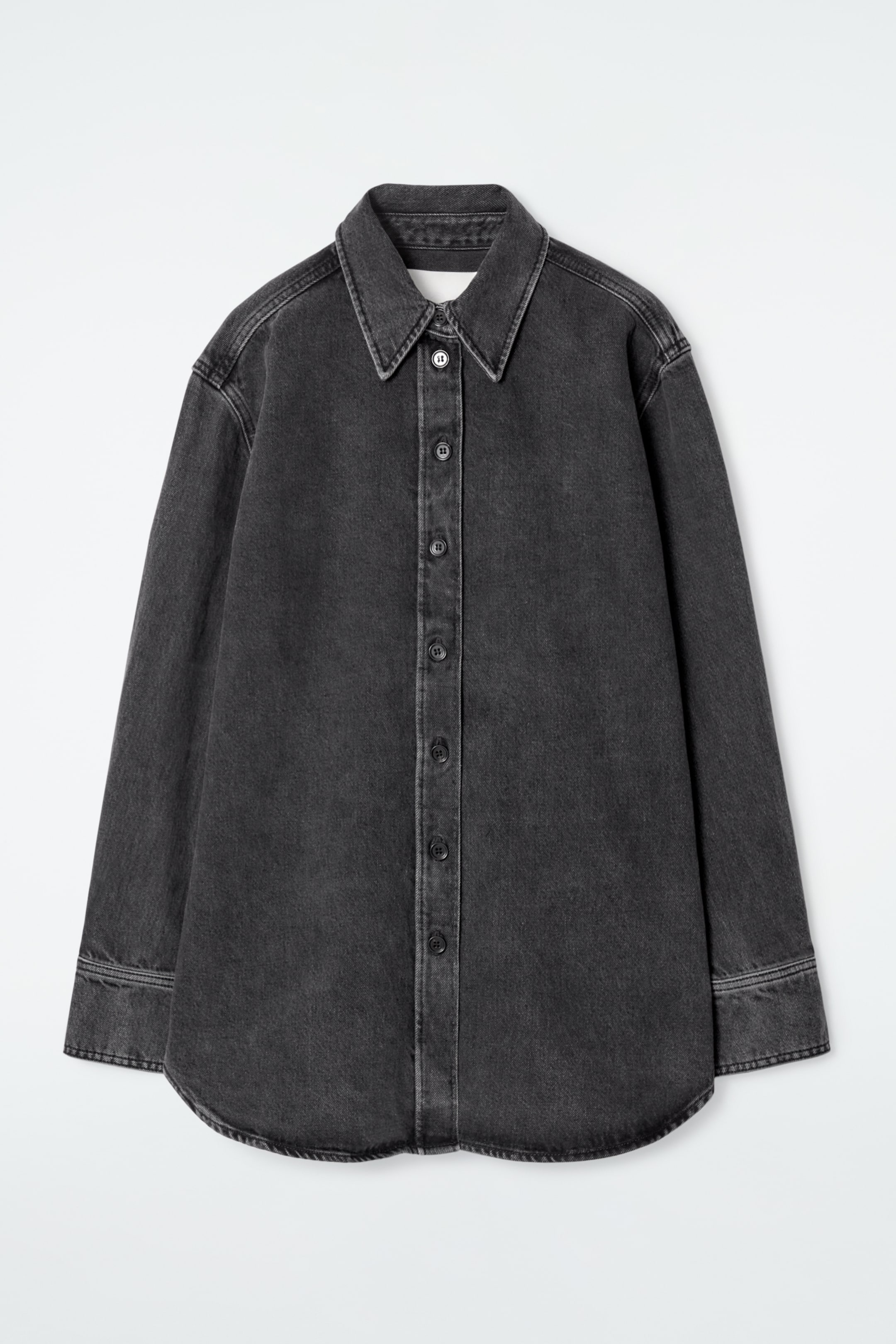 Ingrandisci l'immagine: RELAXED DENIM SHIRT - WASHED BLACK - DONNA | H&M CH 1