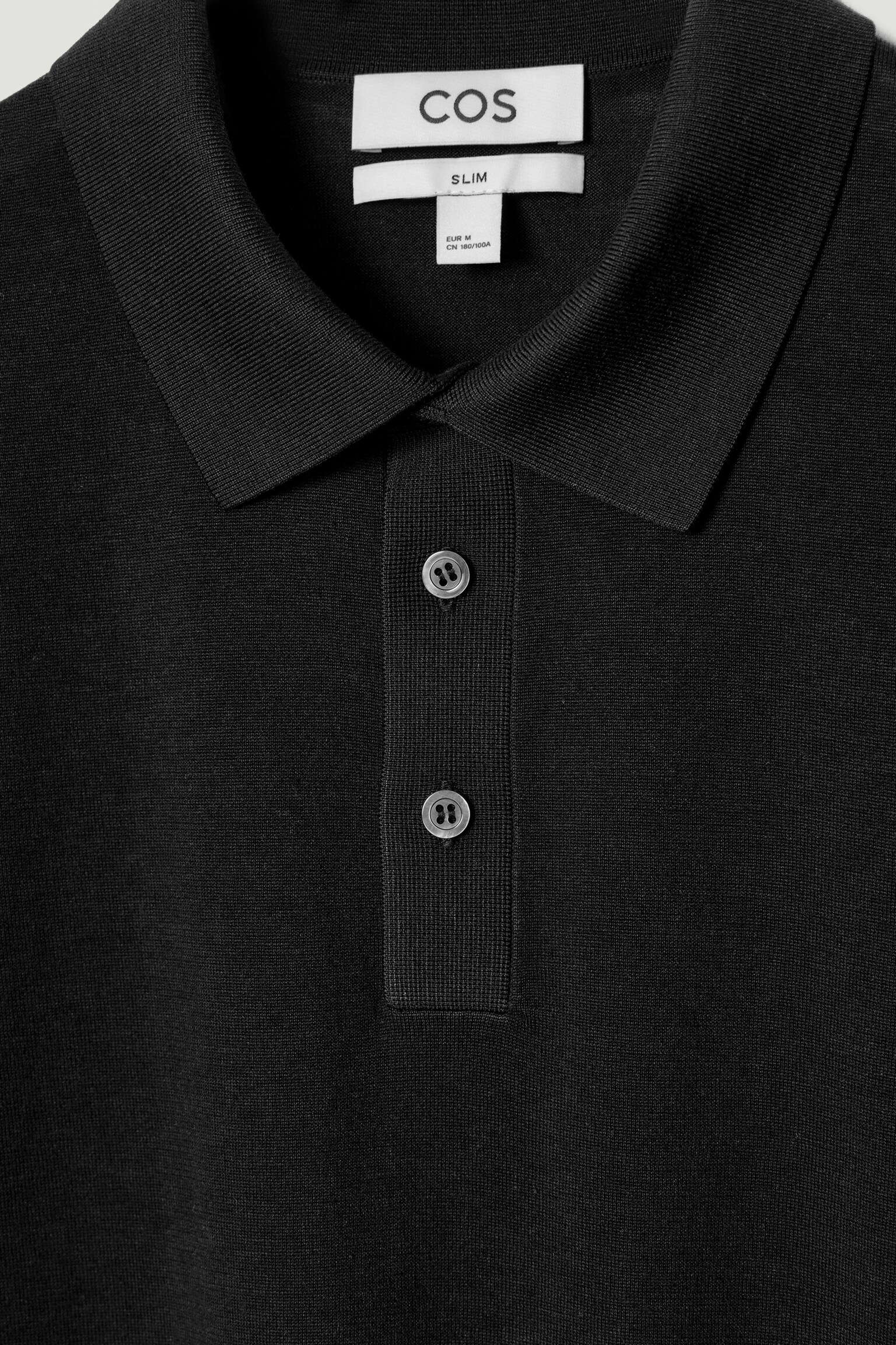POLO SLIM IN MAGLIA DI SETA - NERO/BLU NAVY - 5