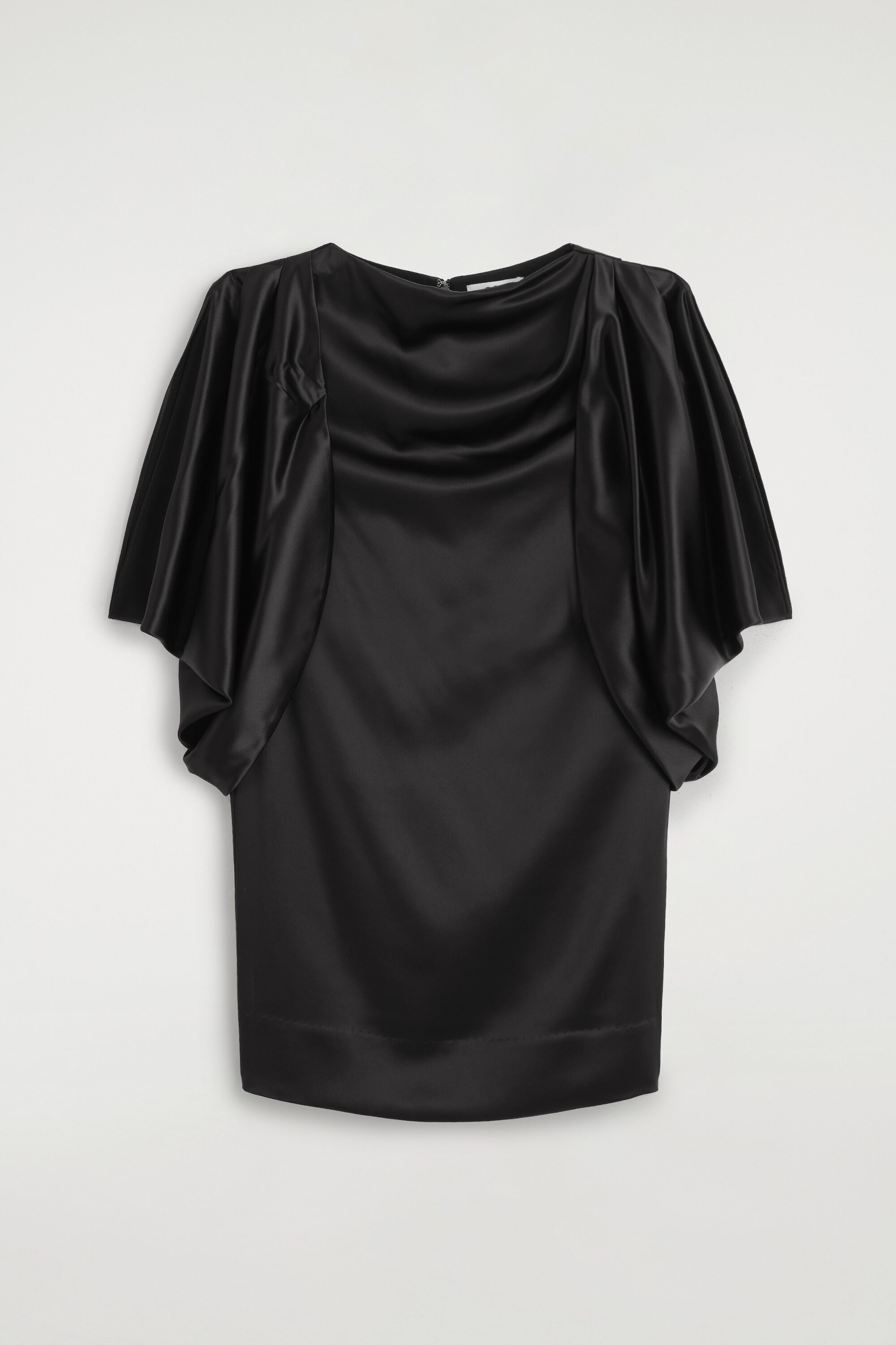 DRAPED MATTE-SATIN MINI DRESS - thumbnail 6