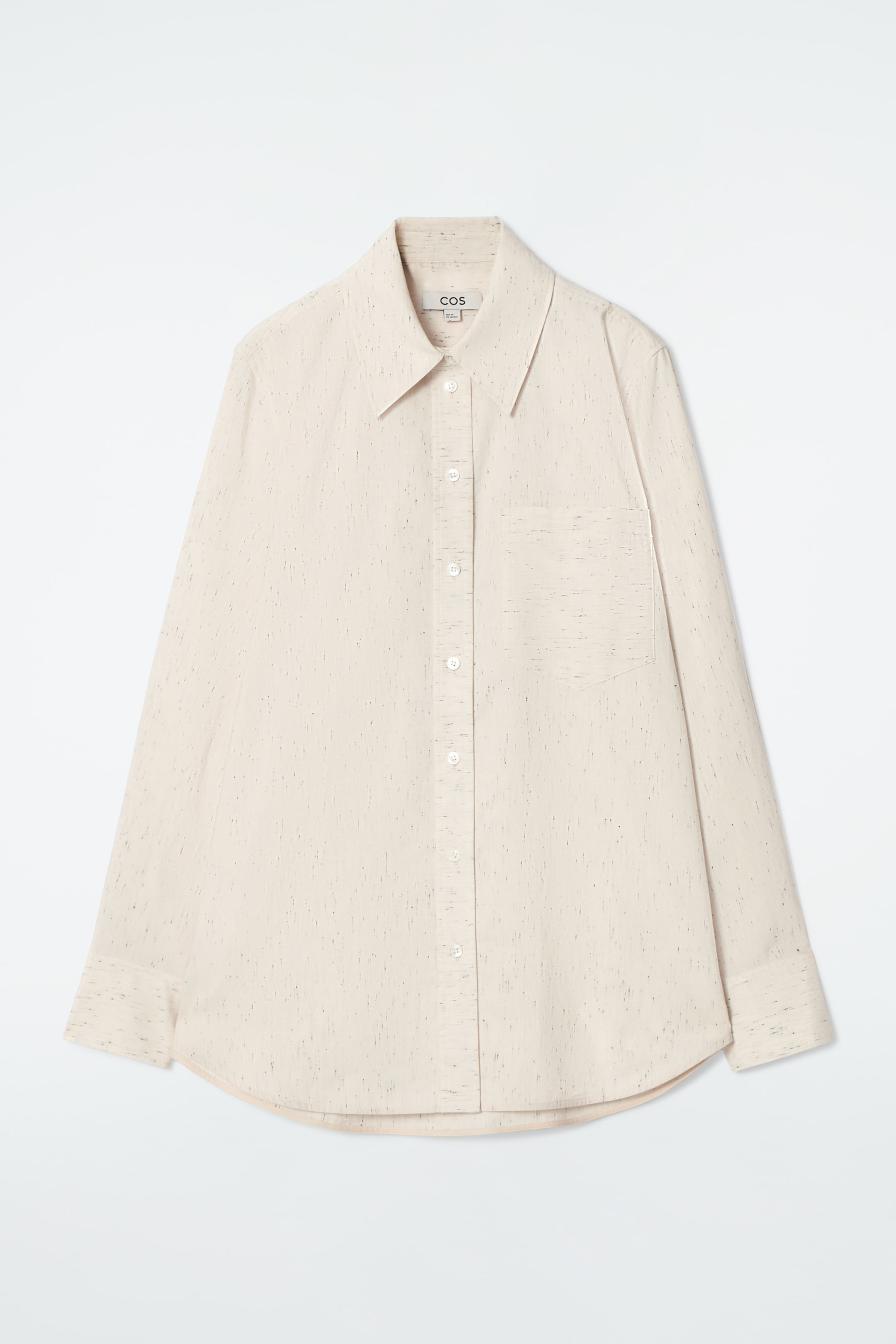 Grösseres Bild ansehen: GESPRENKELTES BAUMWOLLHEMD MIT NORMALER PASSFORM - CREME - DAMEN | H&M CH 7