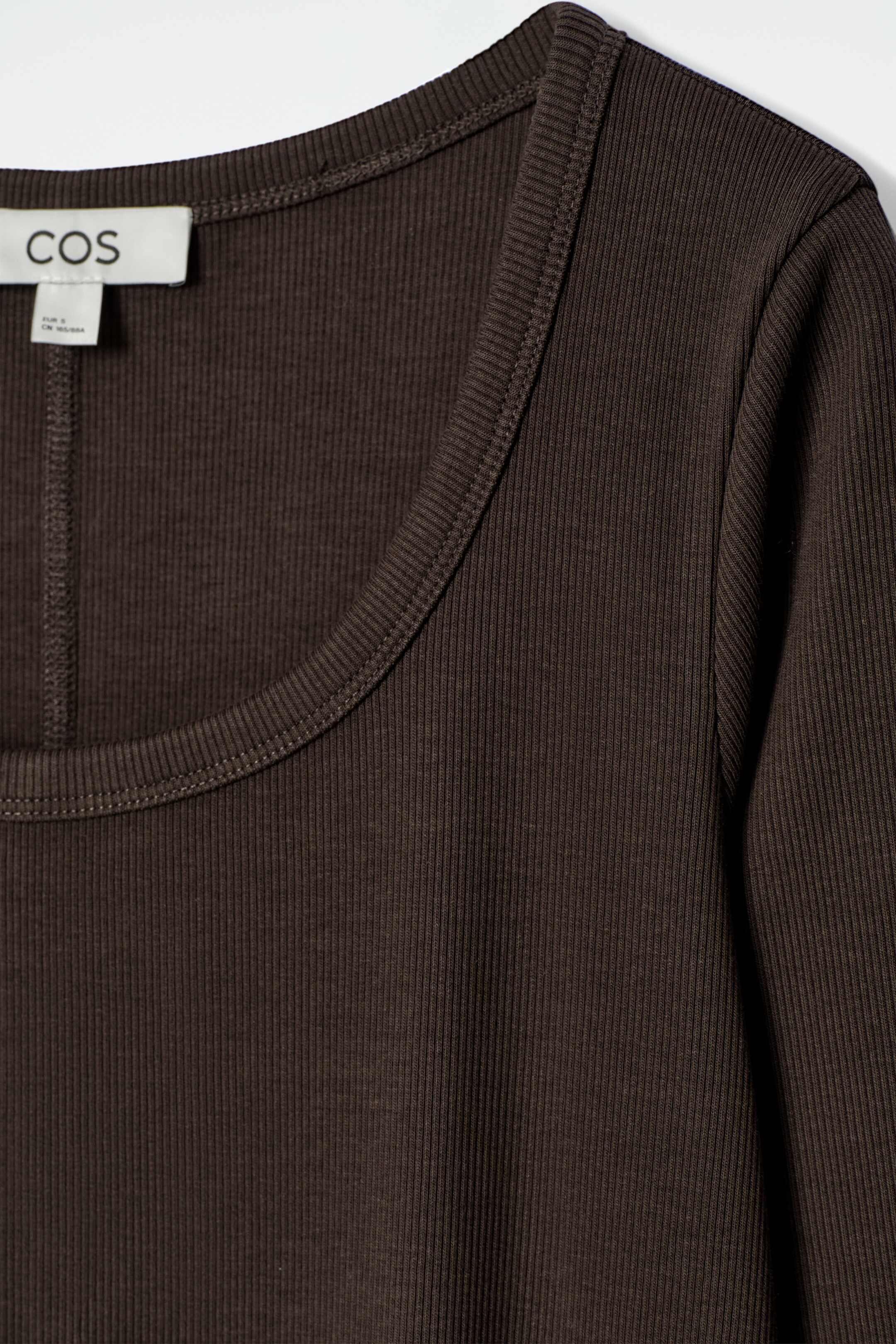 Agrandir l'image: ROBE MIDI EN JERSEY CÔTELÉ - BRUN - FEMME | H&M BE 6