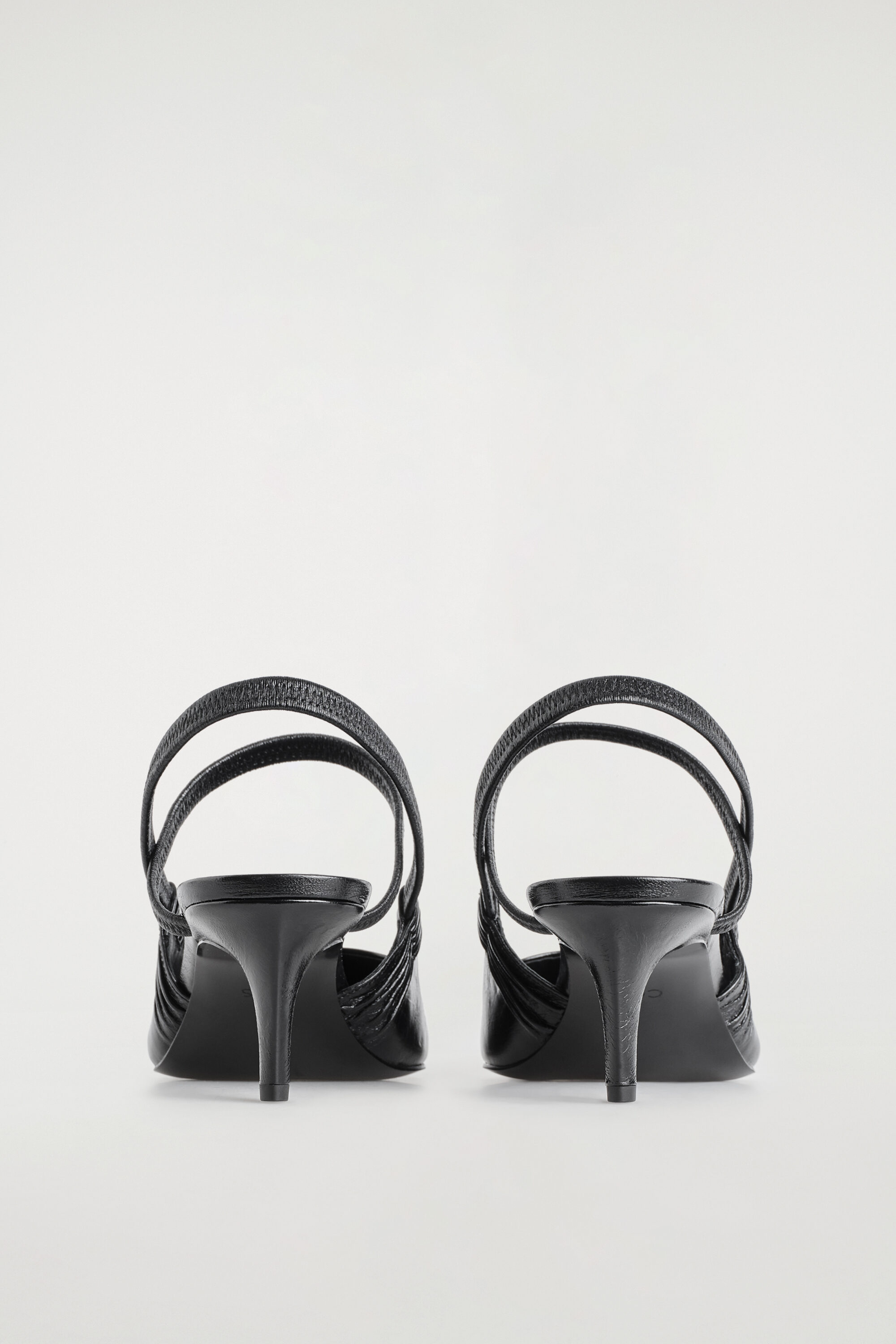 POINTED LEATHER SLINGBACK KITTEN HEELS - thumbnail 2