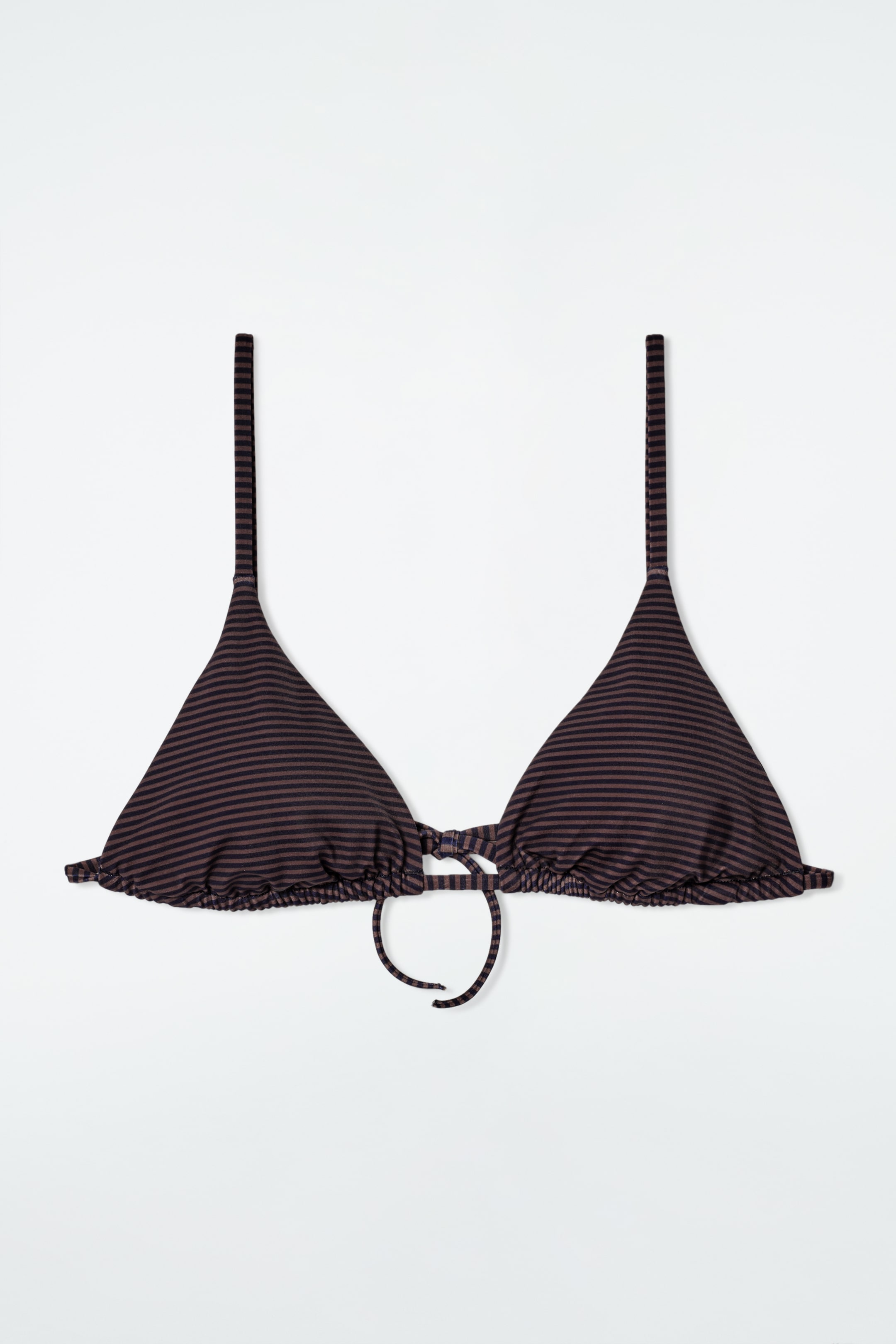 View larger image: TRIANGLE BIKINI TOP - BROWN / NAVY / STRIPED - Ladies | H&M GB 3