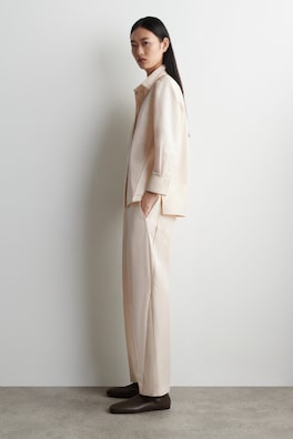 EMBROIDERED COTTON SHIRT — IVORY 4