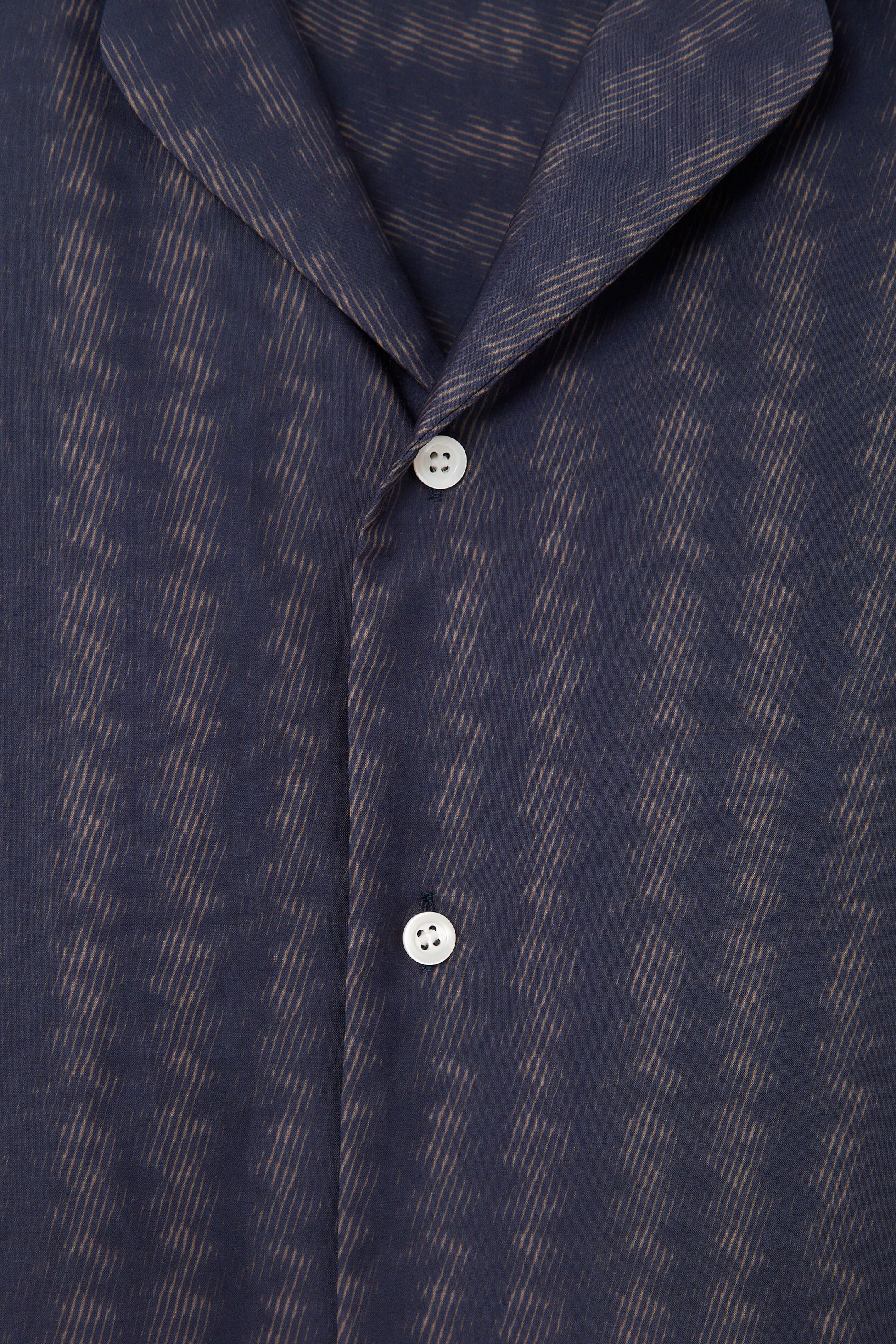 View larger image: RELAXED ZIGZAG STRIPE COTTON SHIRT - NAVY BLUE - Men | H&M GB 2